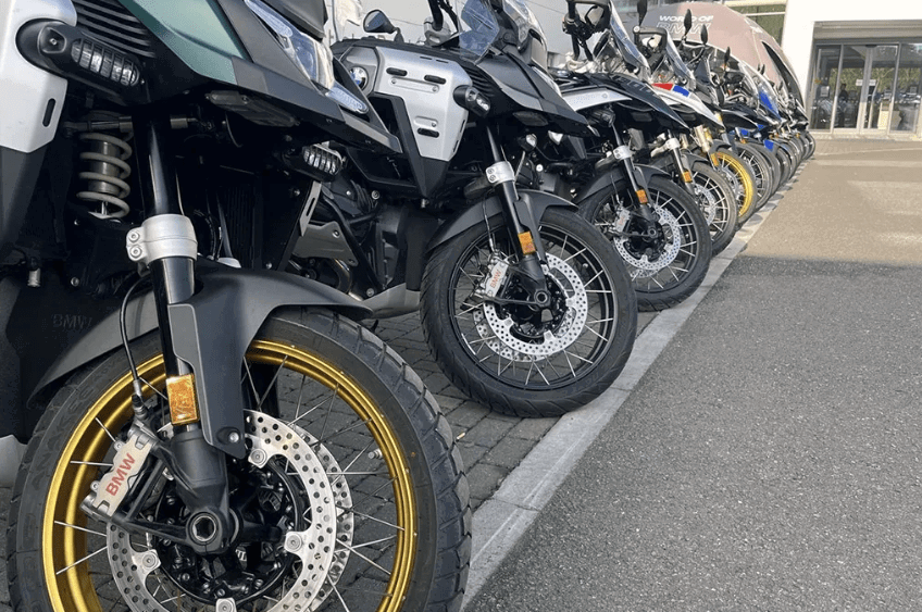 BMW Motorcycles at an event.