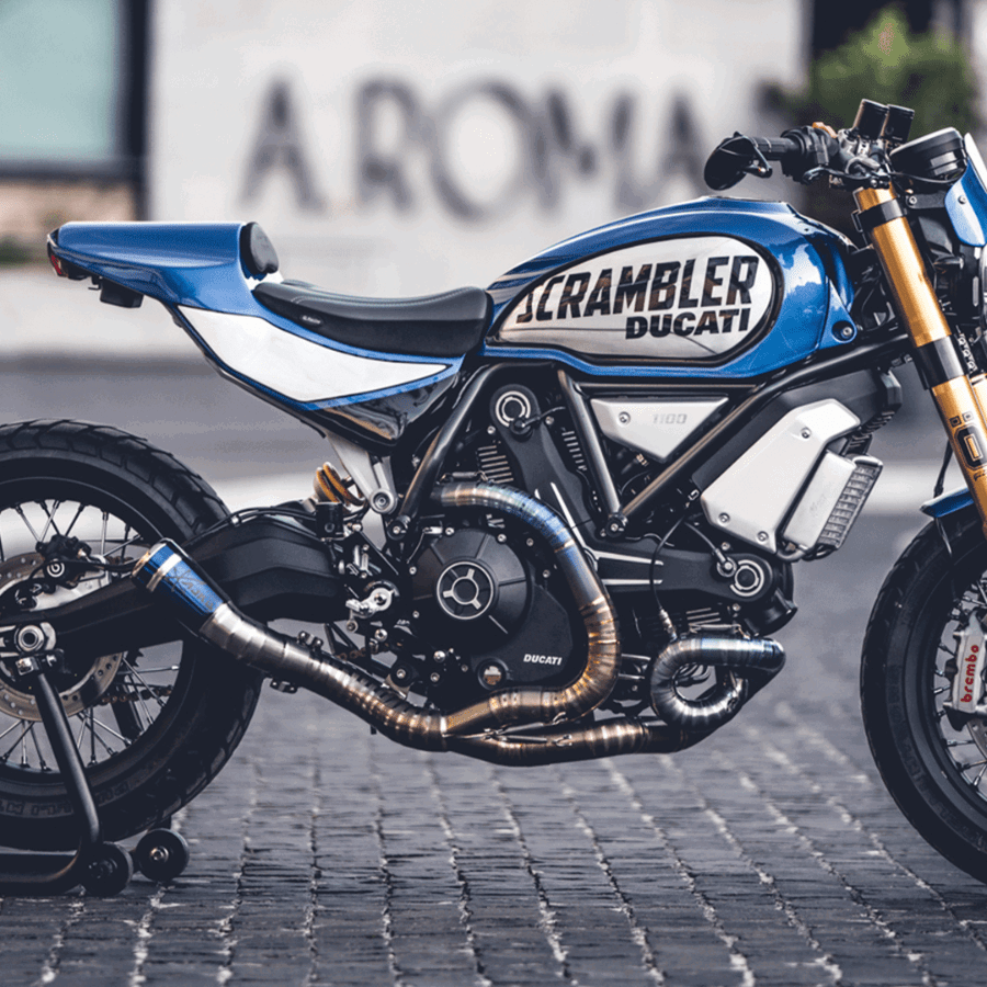 Custom build Ducati Scrambler. Credit - Ducati.