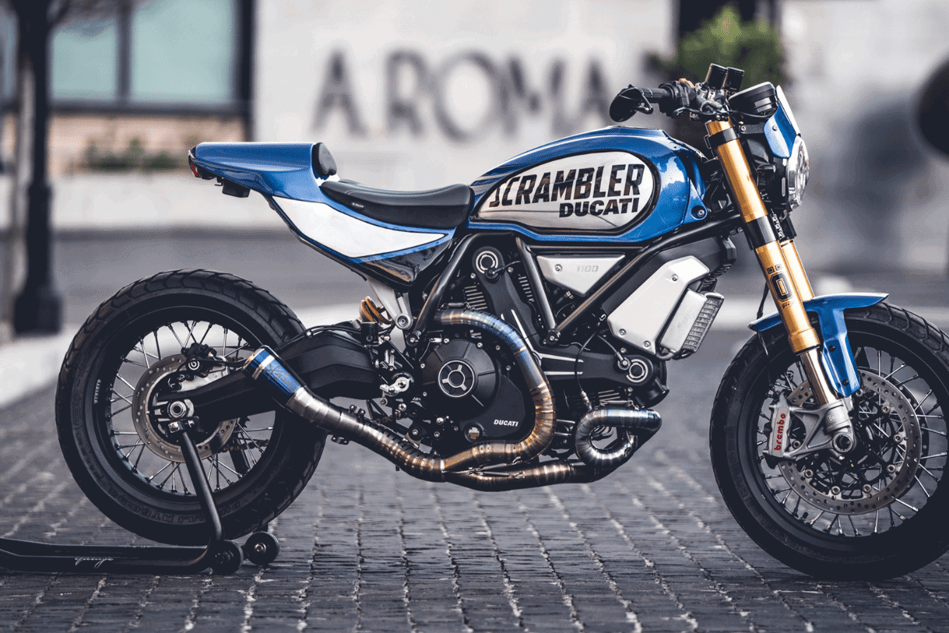 Custom build Ducati Scrambler. Credit - Ducati.