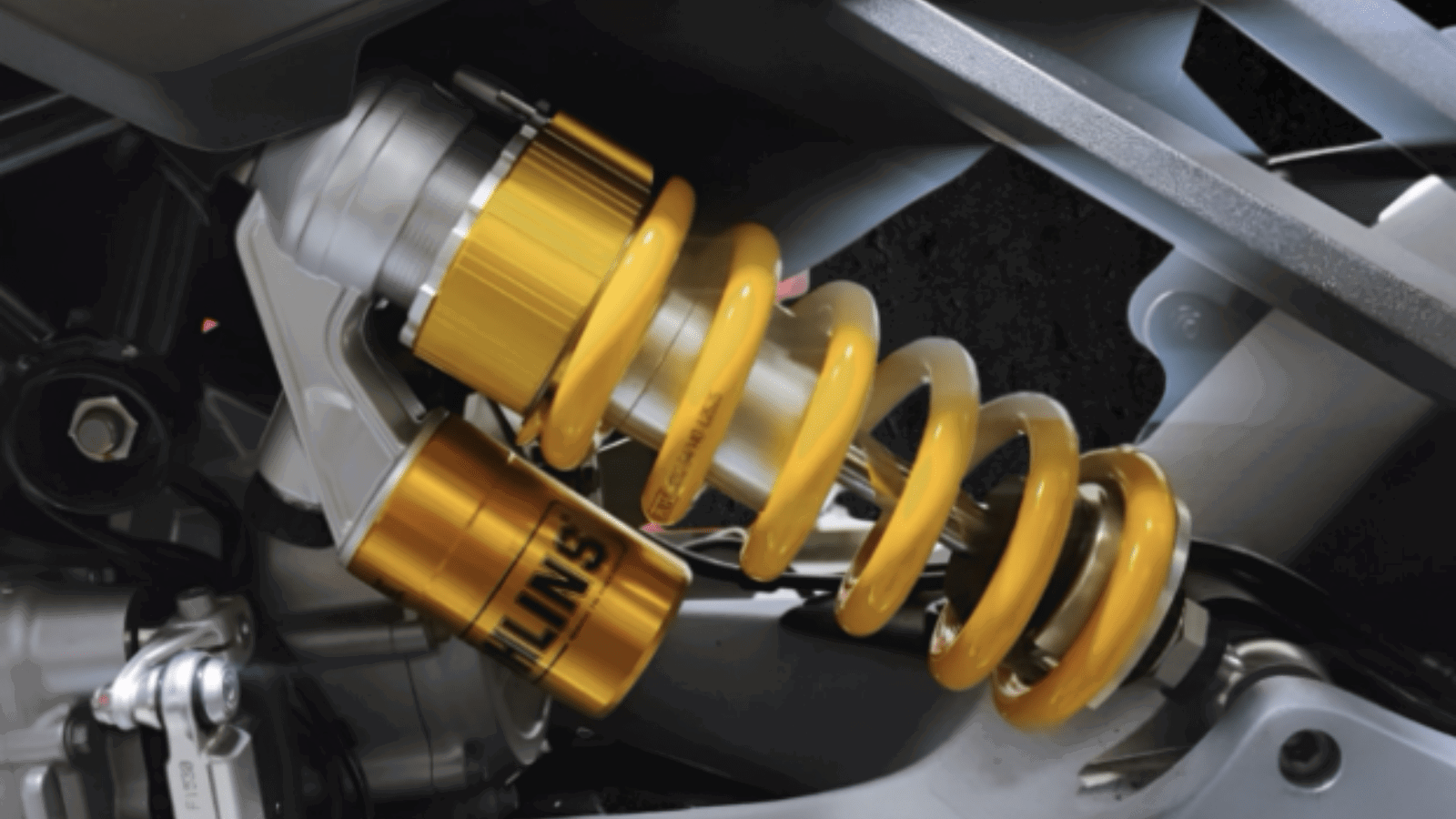 Ohlins rear shock. Credit: Andreani Group
