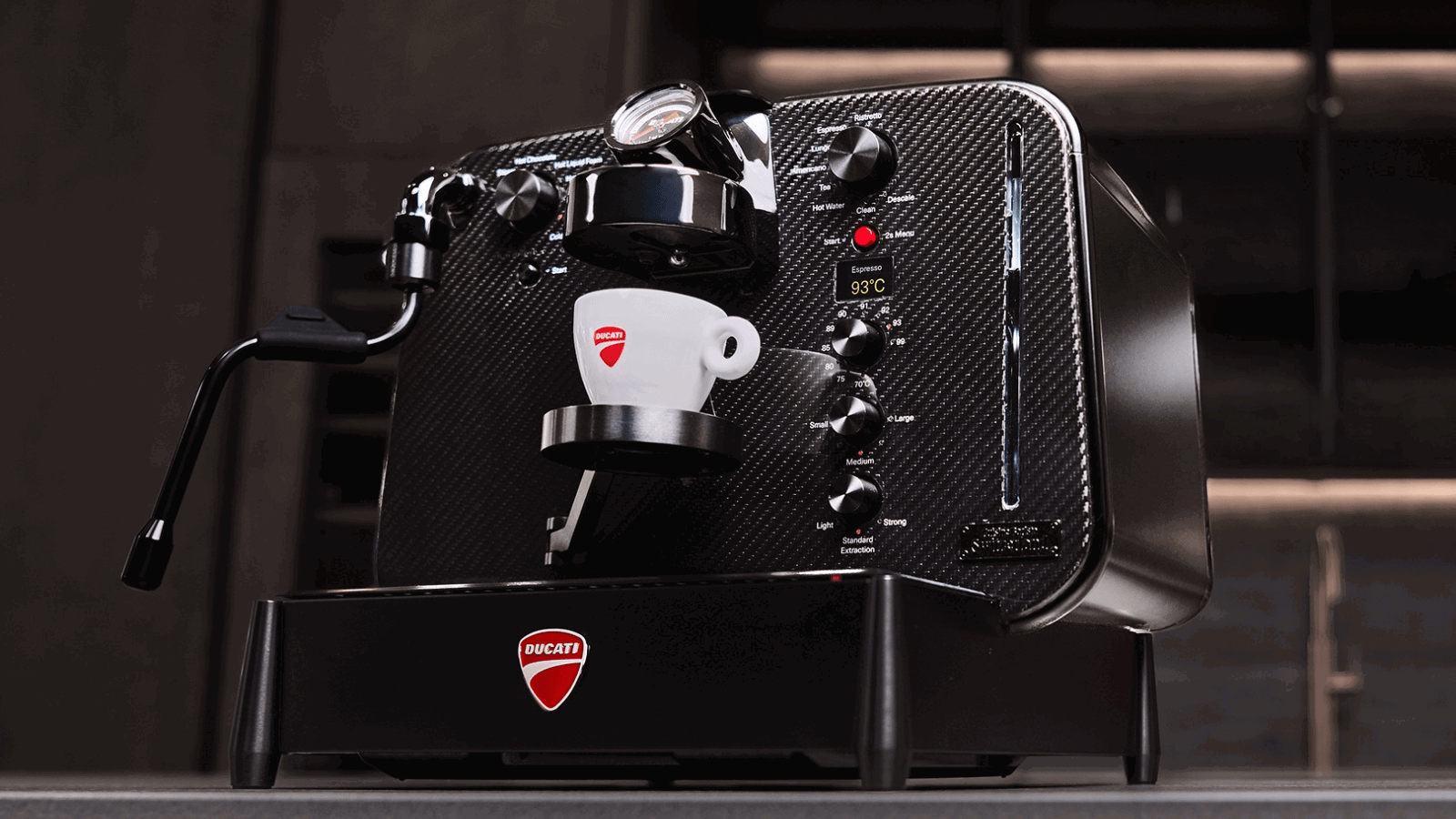 New Ducati Barista coffee machine. Credit: Ducati.
