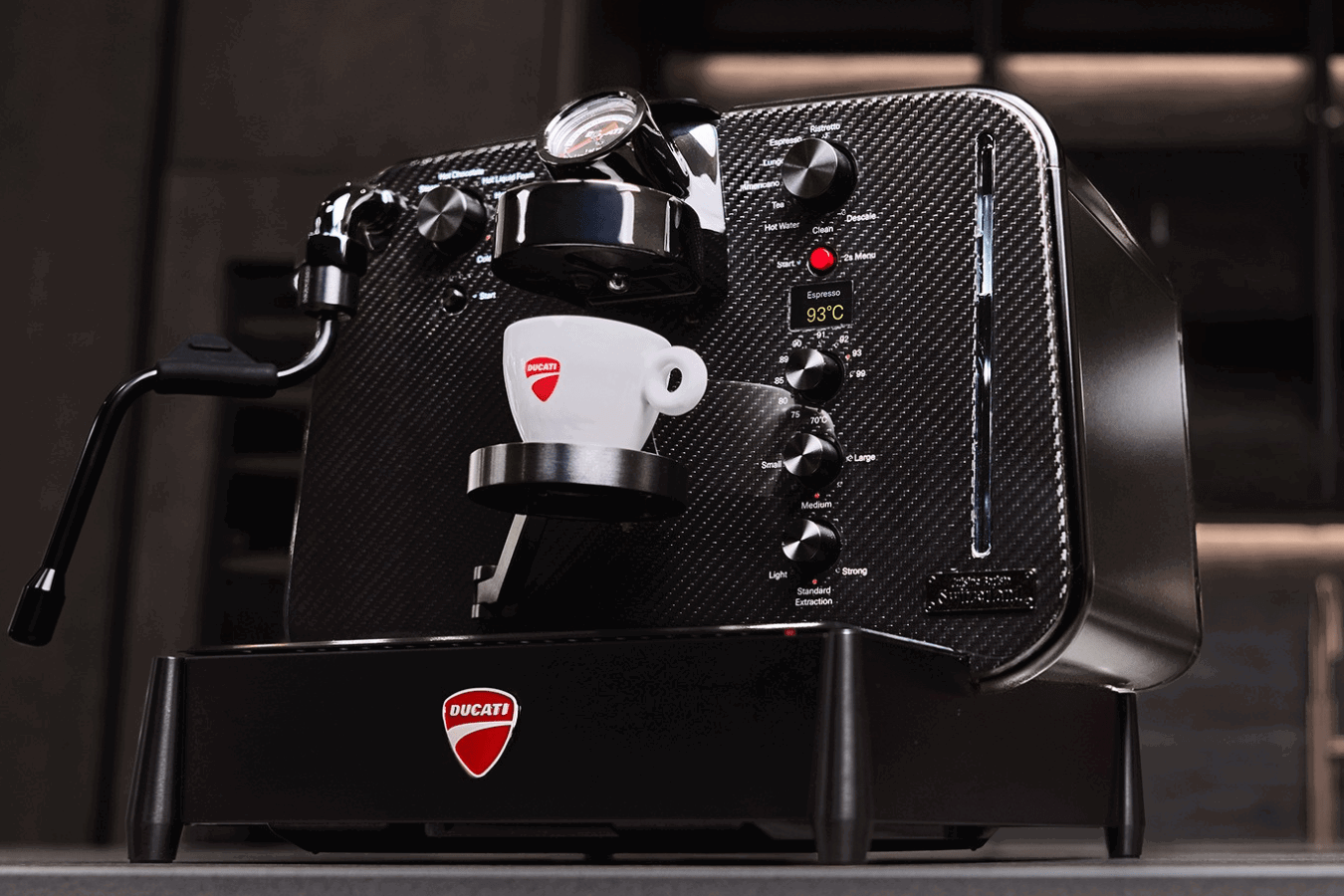 New Ducati Barista coffee machine. Credit: Ducati.