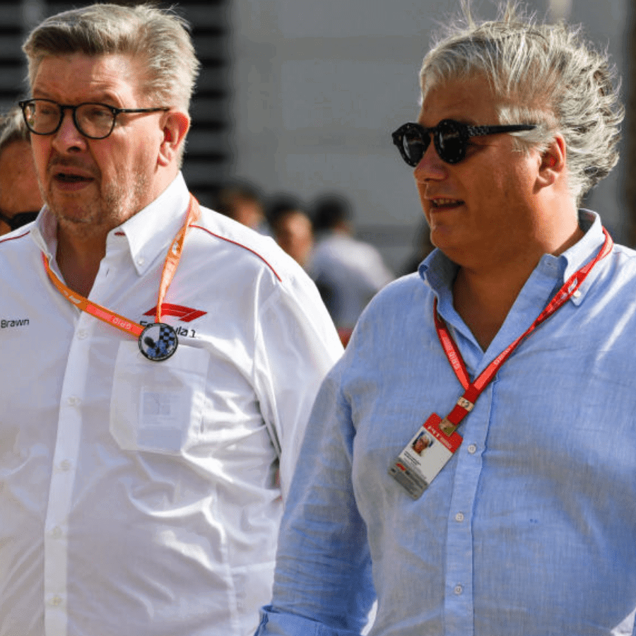 Ross Brawn and Paolo Campinoti together. Credit: Yamaha