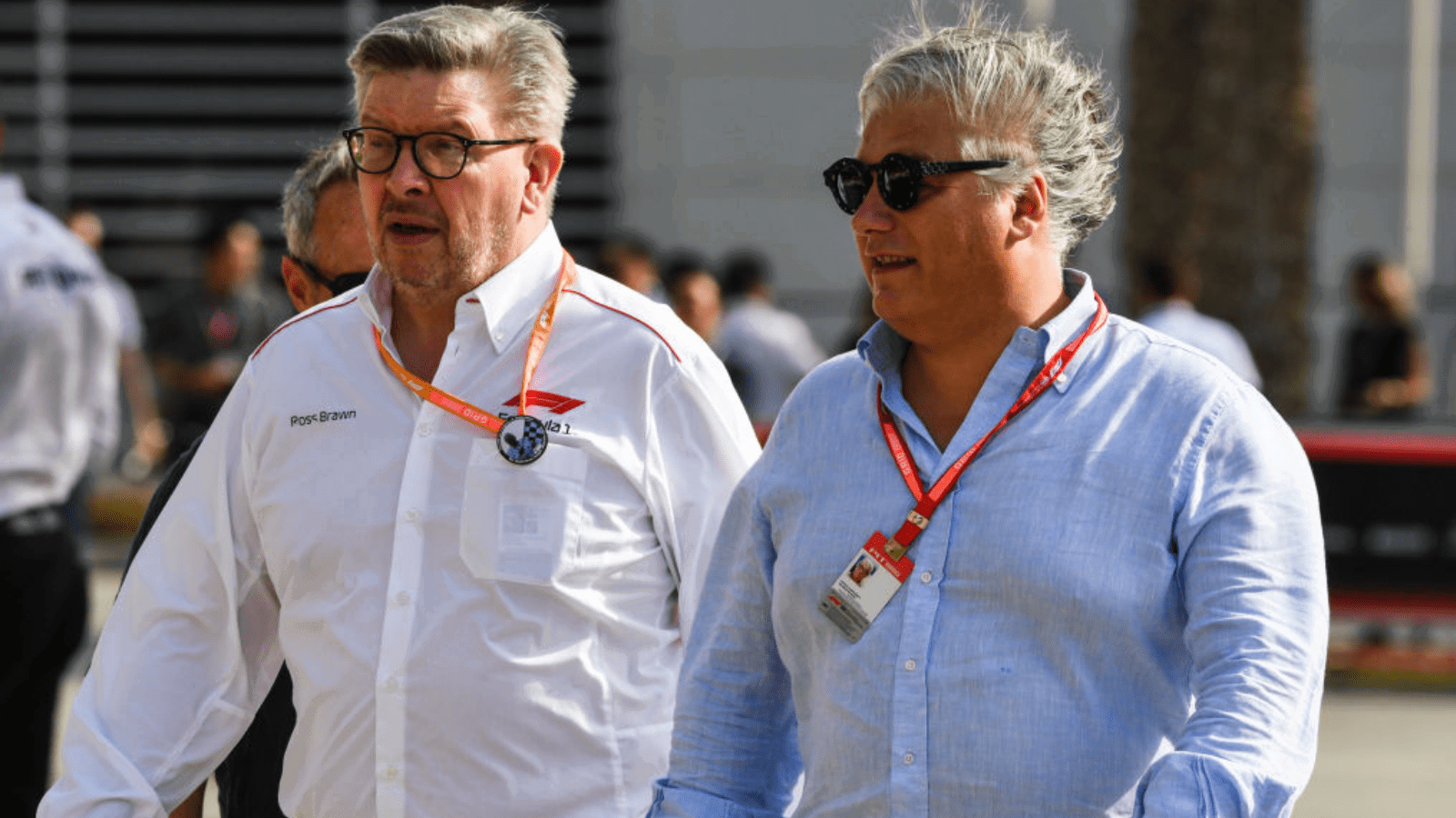 Ross Brawn and Paolo Campinoti together. Credit: Yamaha