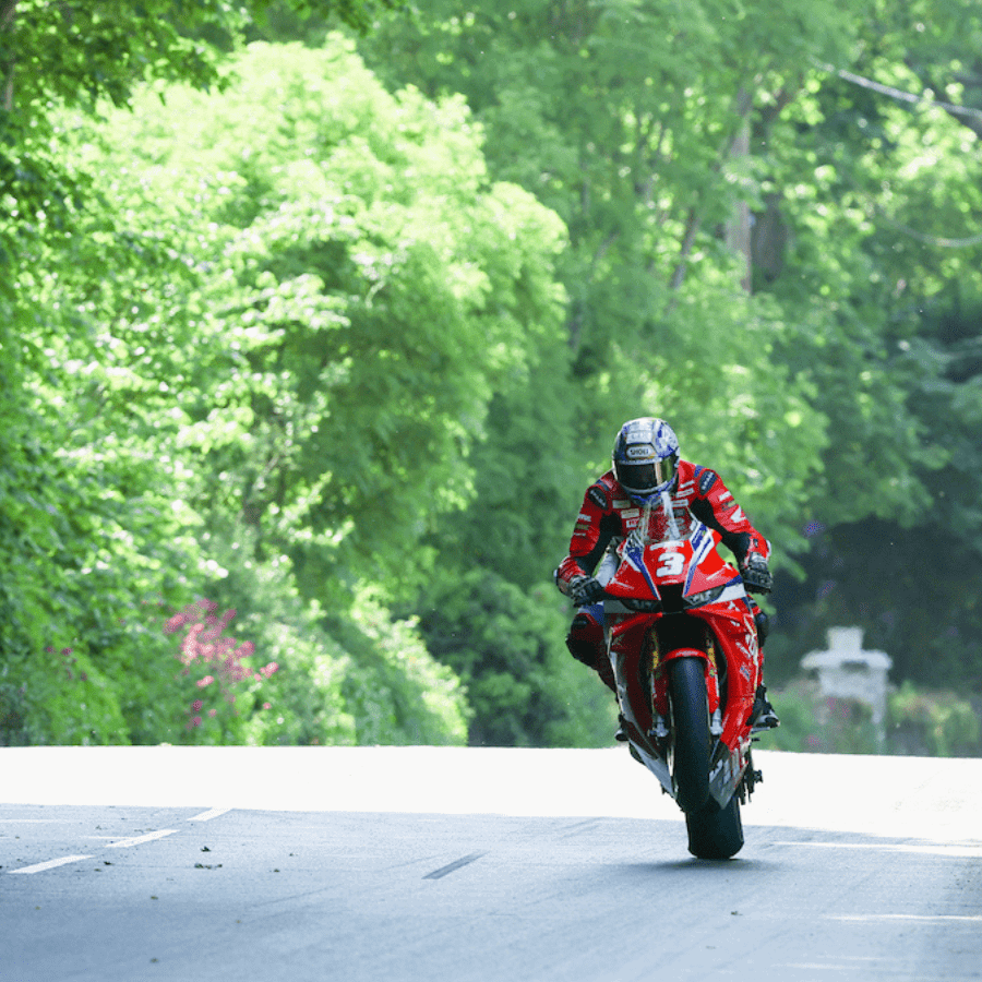 Dean Harrison riding a Honda CBR1000RR-R at the 2026 Isle of Man TT.