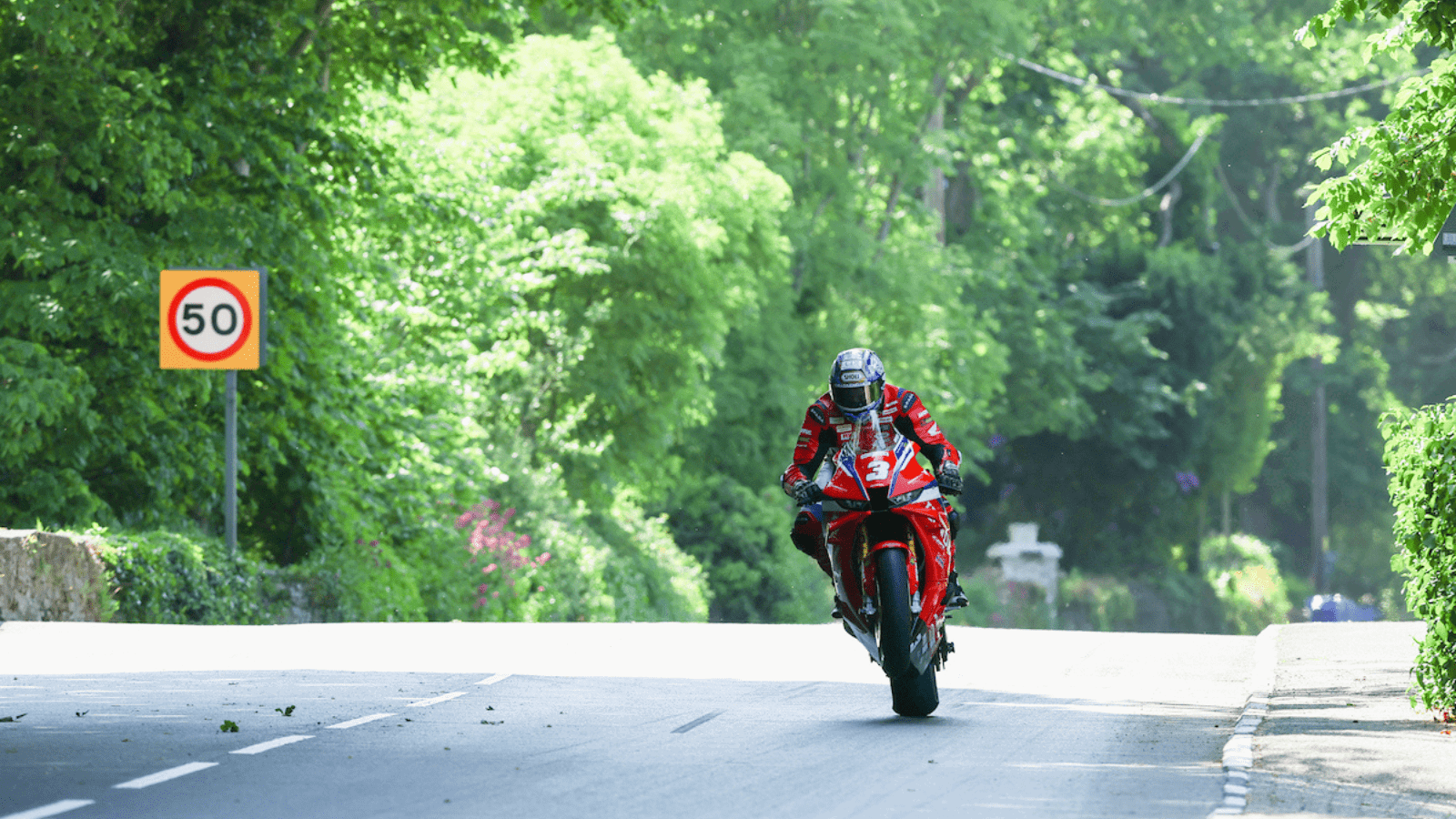 Dean Harrison riding a Honda CBR1000RR-R at the 2026 Isle of Man TT.