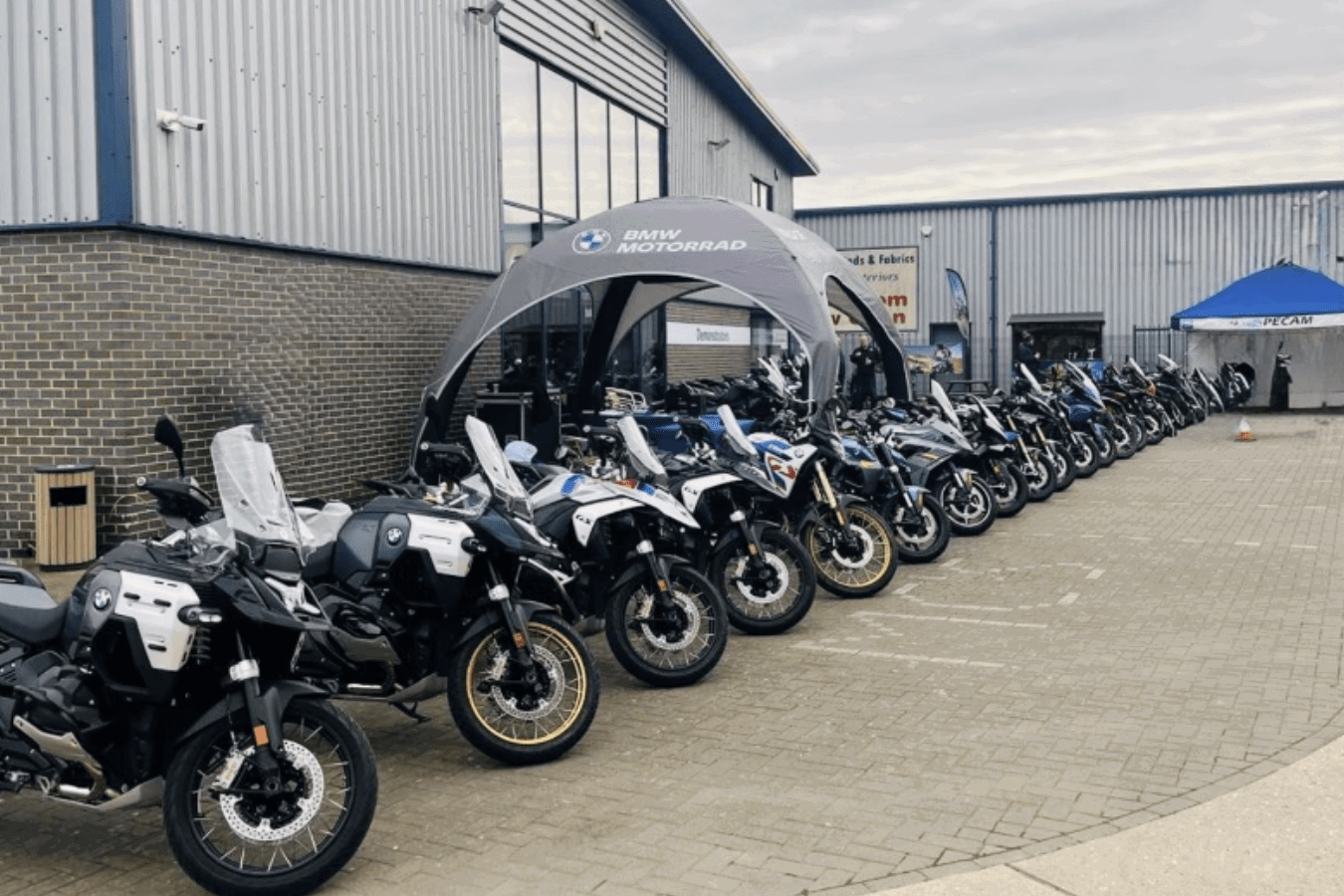 BMW motorcycles parked up. Credit: BMW Motorrad UK.