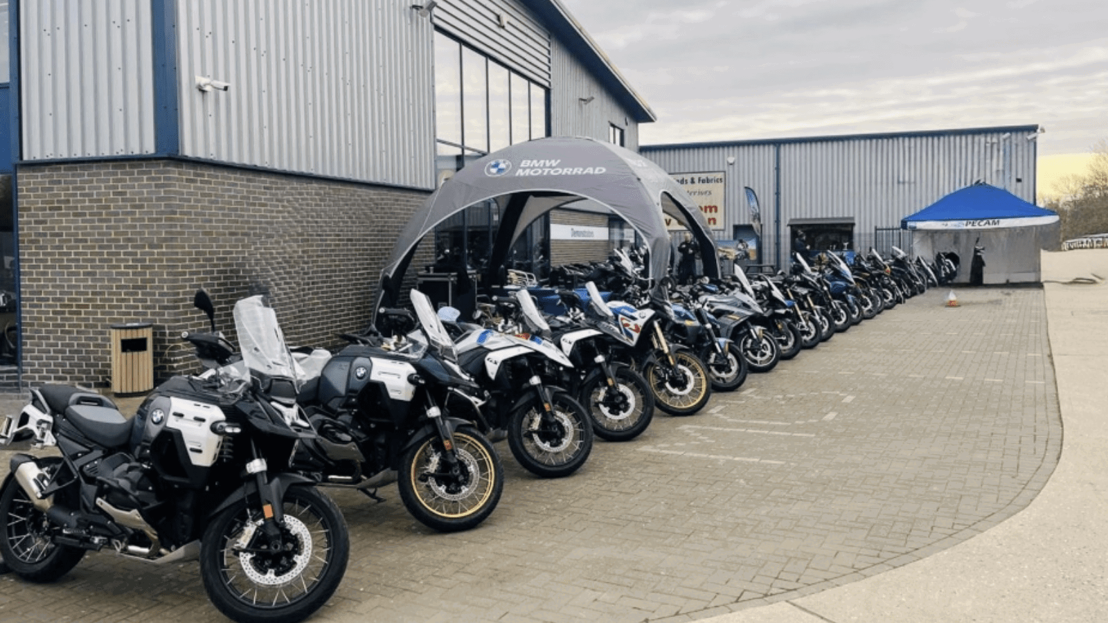 BMW motorcycles parked up. Credit: BMW Motorrad UK.