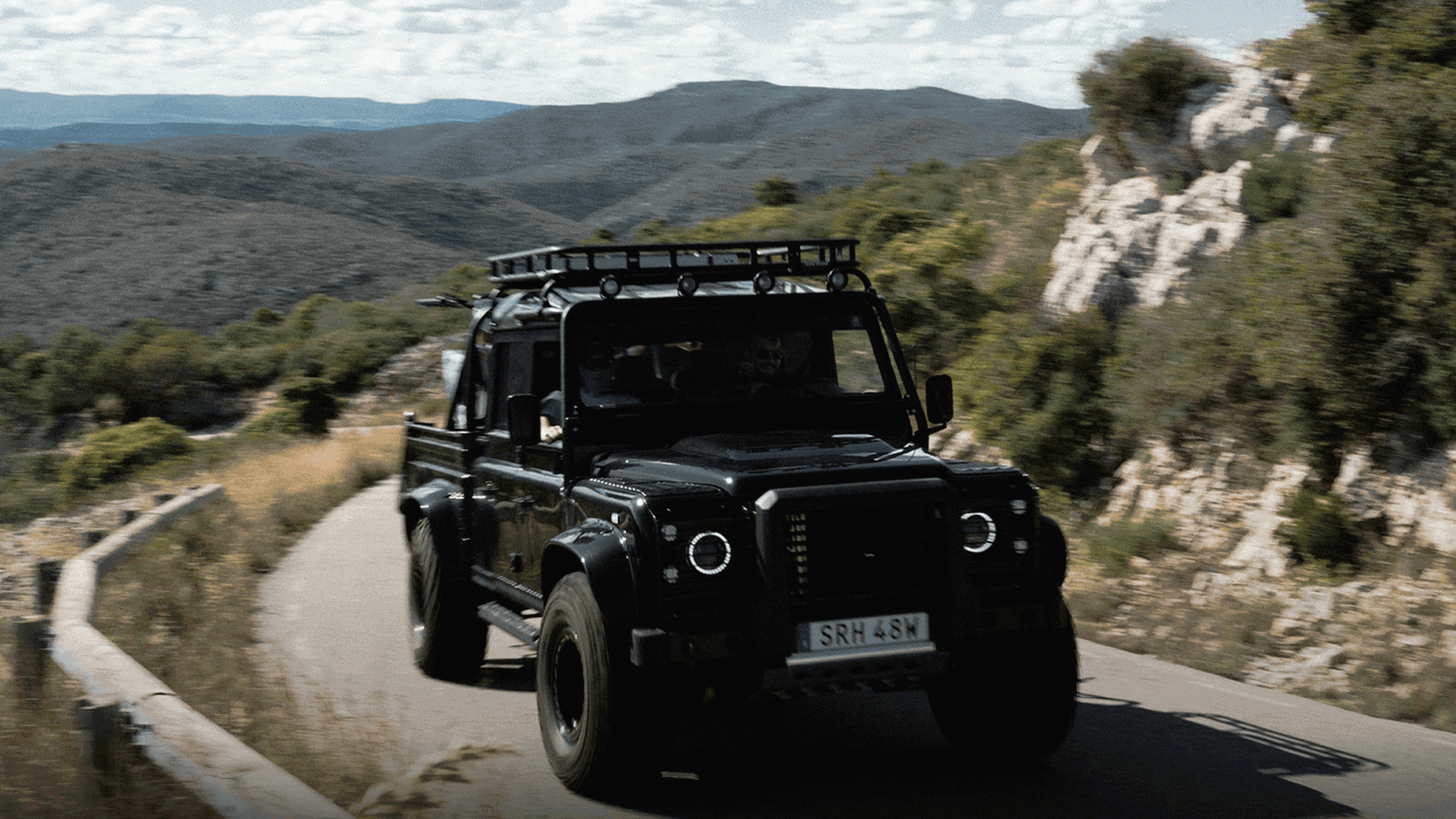 Stark Future is auctioning off a full EV Land Rover Defender