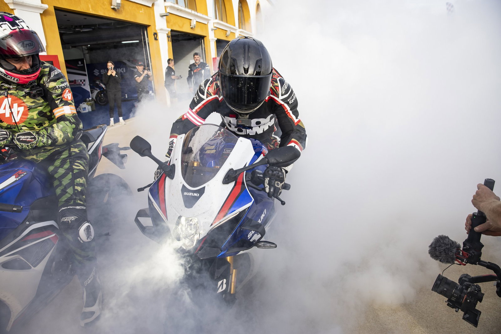 The 2026 Suzuki GSX-R1000R - by the way, we won the event. 724km in six hours