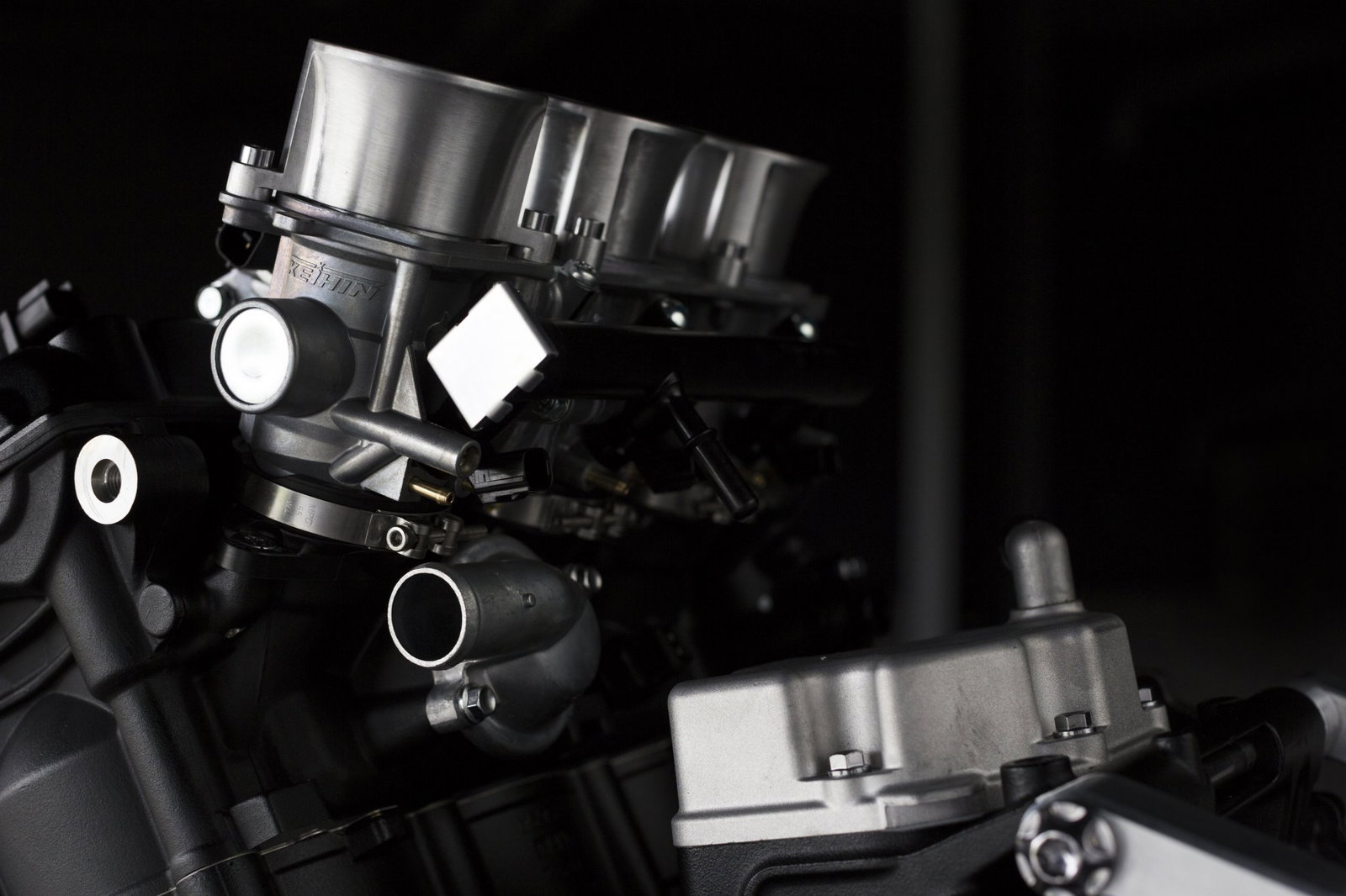 The Triumph Street Triple 765 Moto2 engine