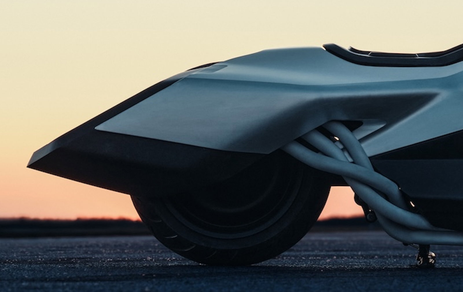 The BMW Vision K18 - exhaust system details and incredible