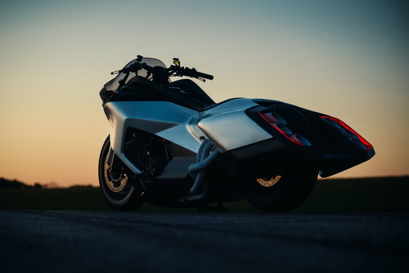 The BMW Vision K18 - rear three quarter