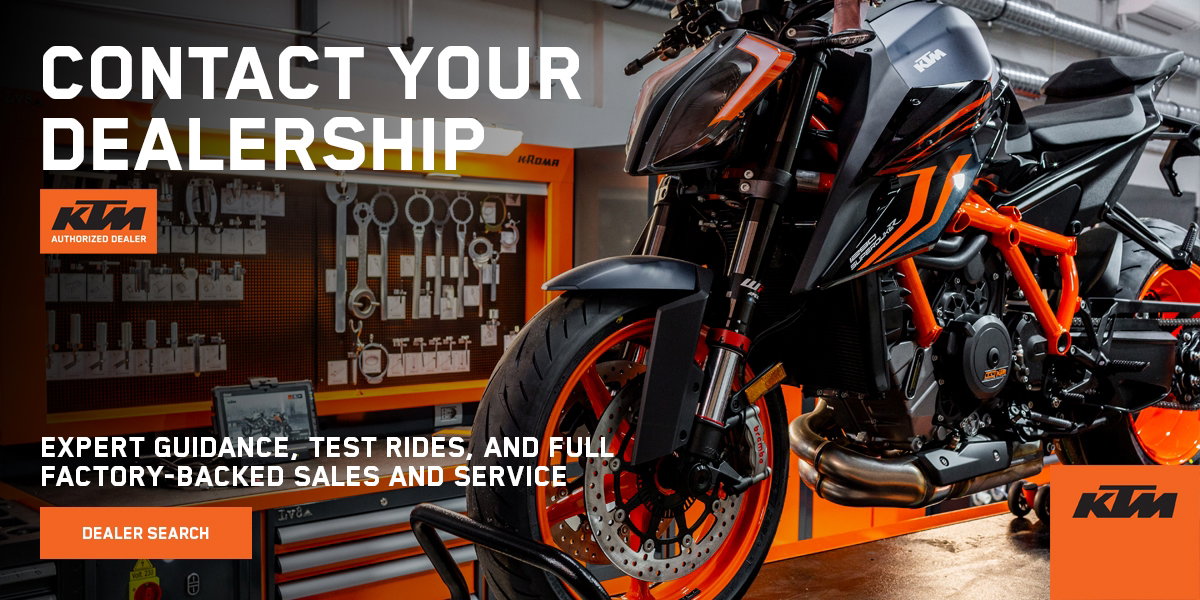 KTM Dealership information.