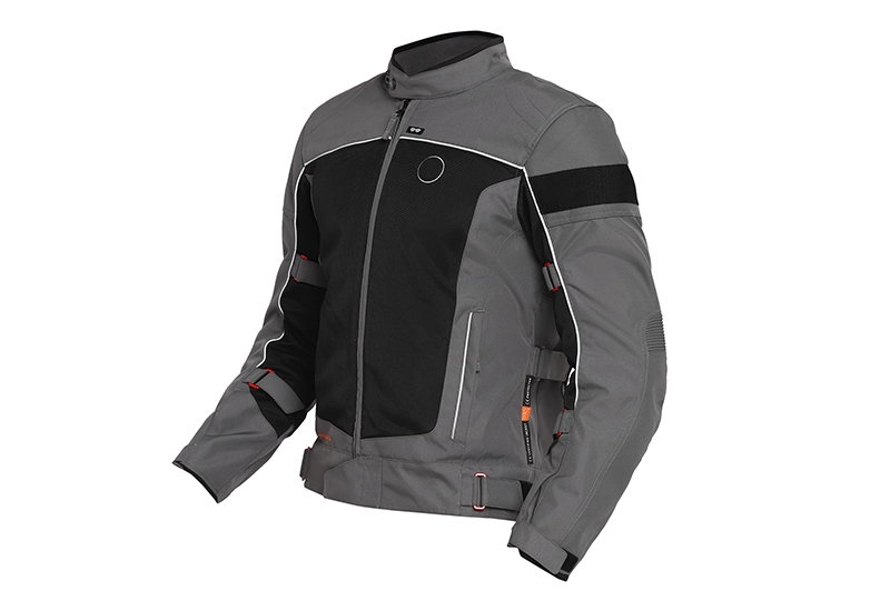 Royal Enfield Explorer V4 jacket in grey.