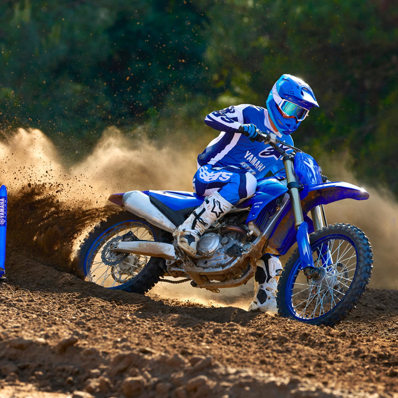 New Yamaha YZ250F off-road competition machine.