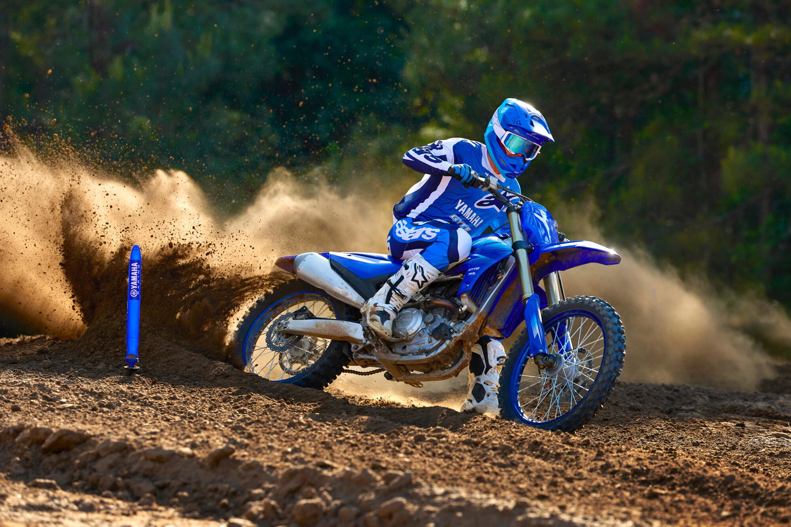 New Yamaha YZ250F off-road competition machine.