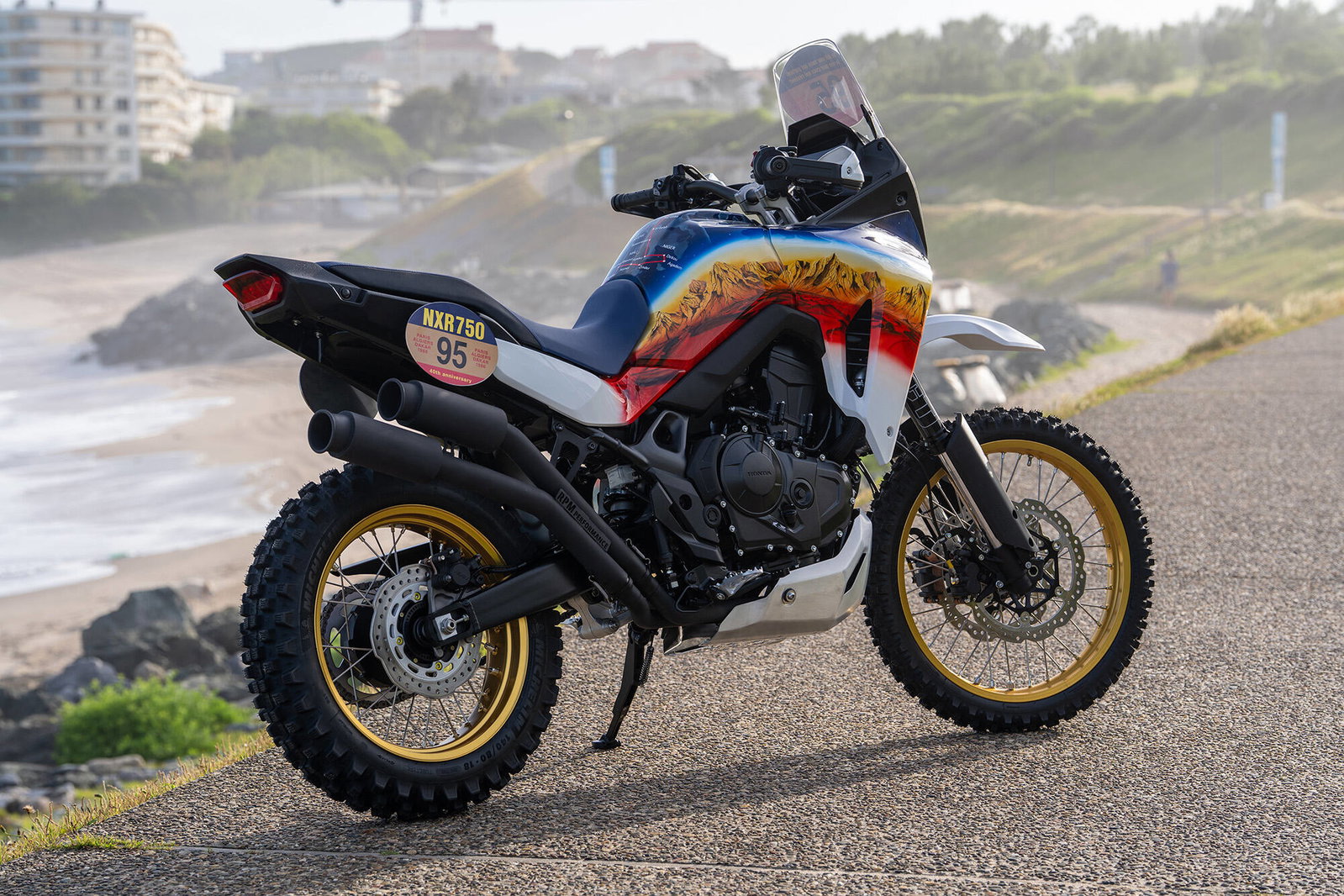 The UK's Honda Customs entry using the transalp platform.