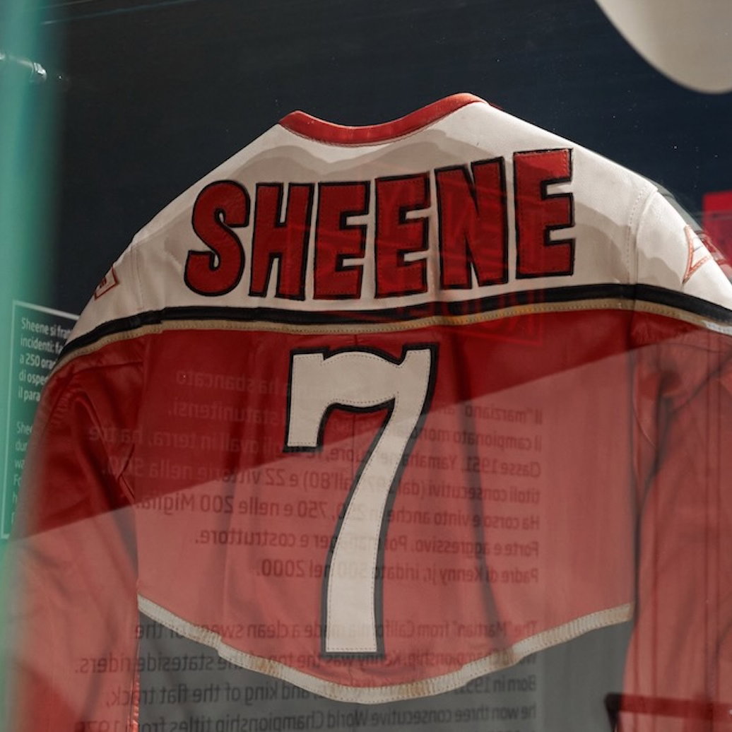 A Barry Sheene Dainese leather suit 