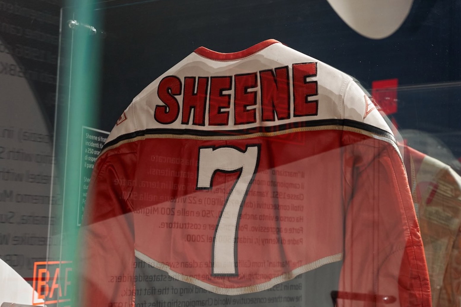 A Barry Sheene Dainese leather suit 