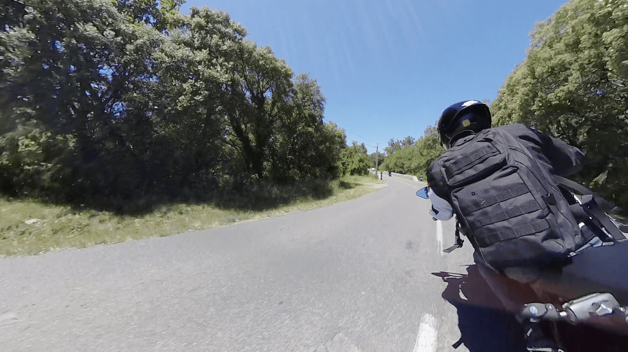 A screen grab from the Akaso 360 facing forwards
