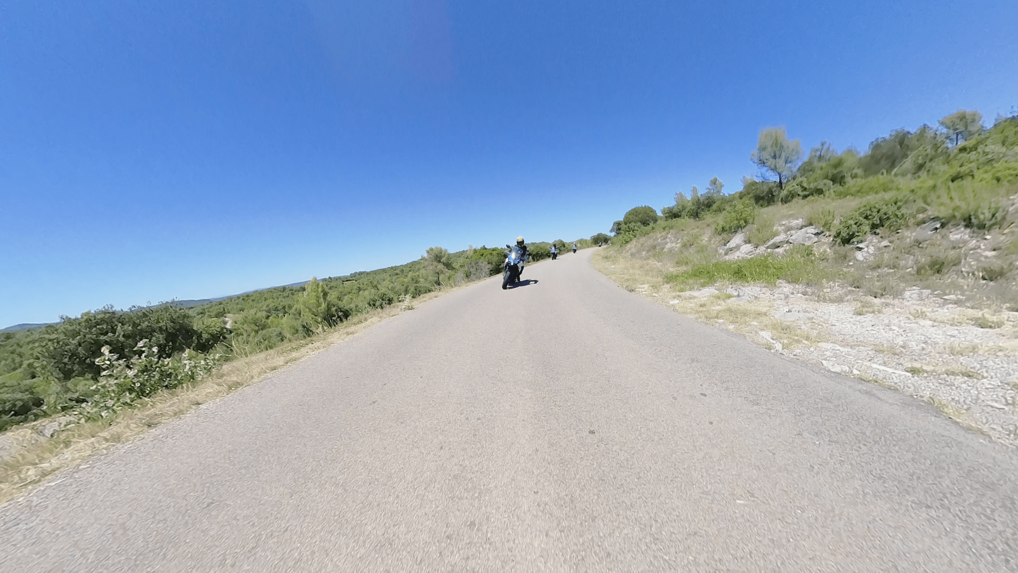 A screen grab from the Akaso 360 facing rearward