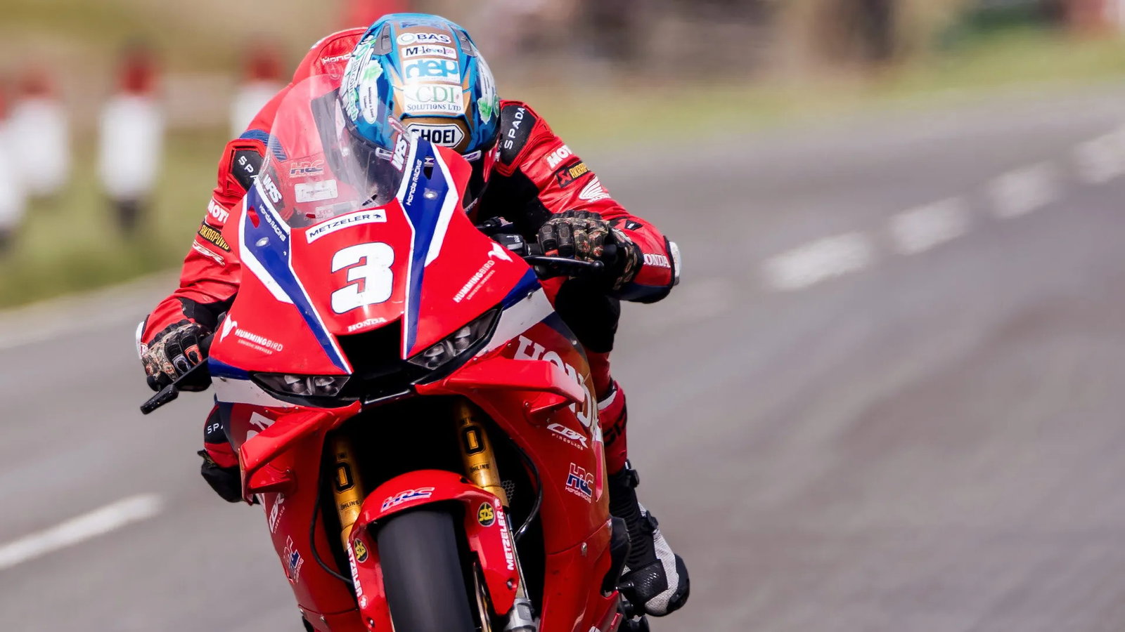 Dean Harrison aboard his Honda Racing UK machine. Credit: Isle of Man TT.
