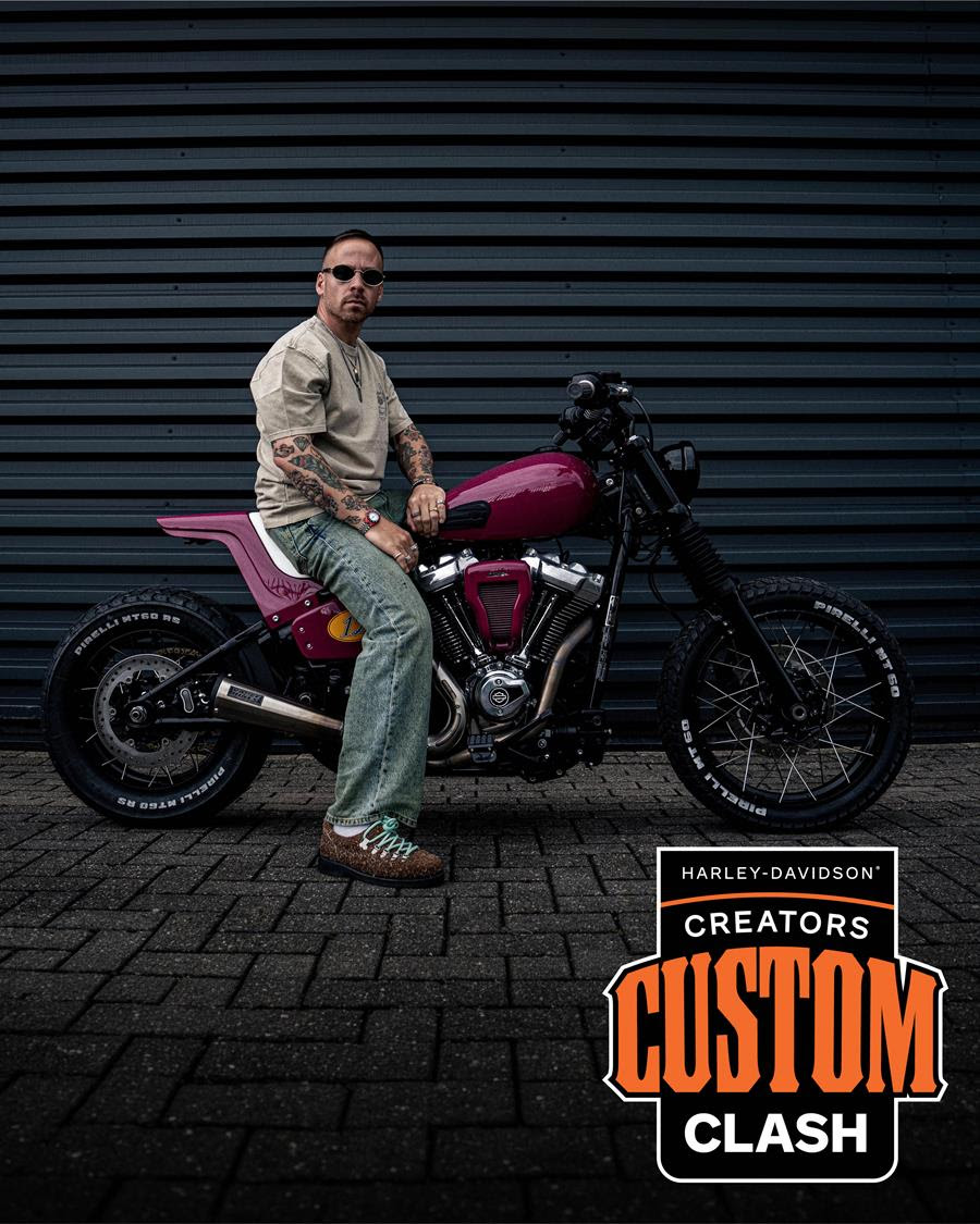 A custom Harley-Davidson