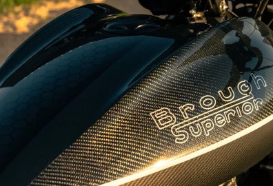 The fuel tank of the Brough Dagger S