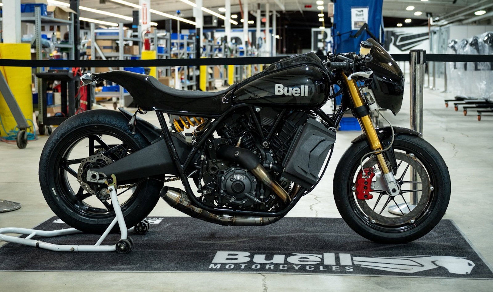 A Buell Super Cruiser cafe racer
