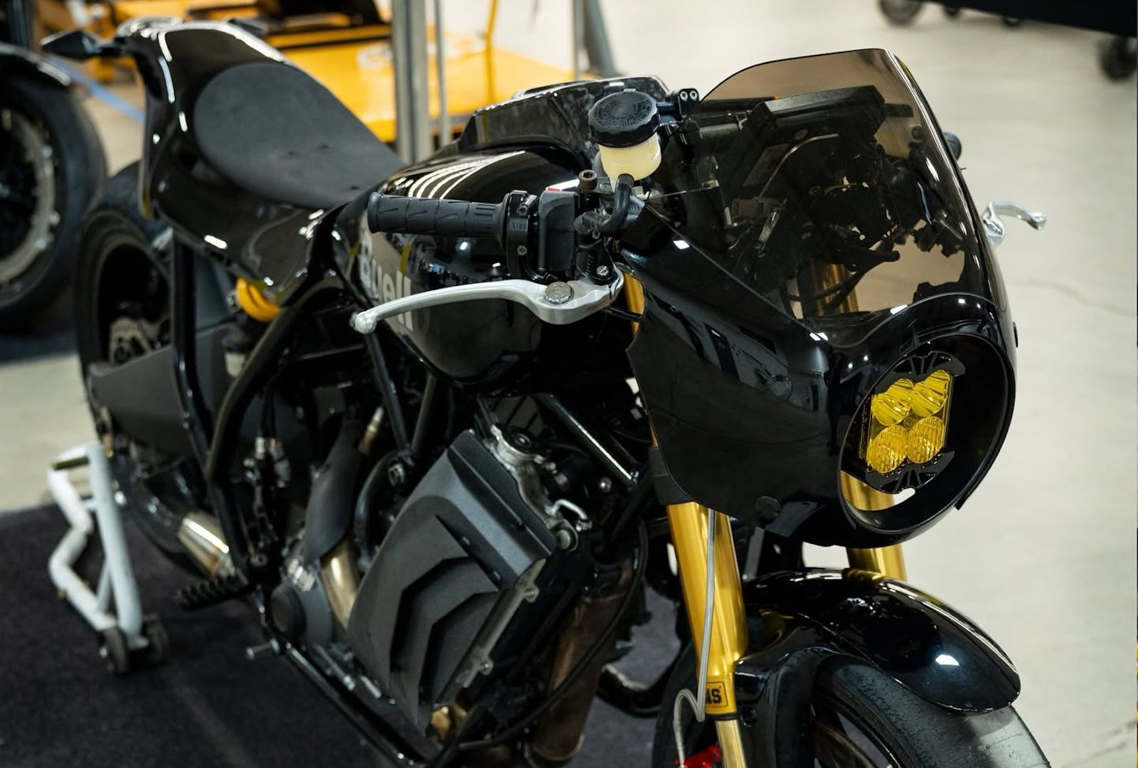 A Buell Super Cruiser cafe racer