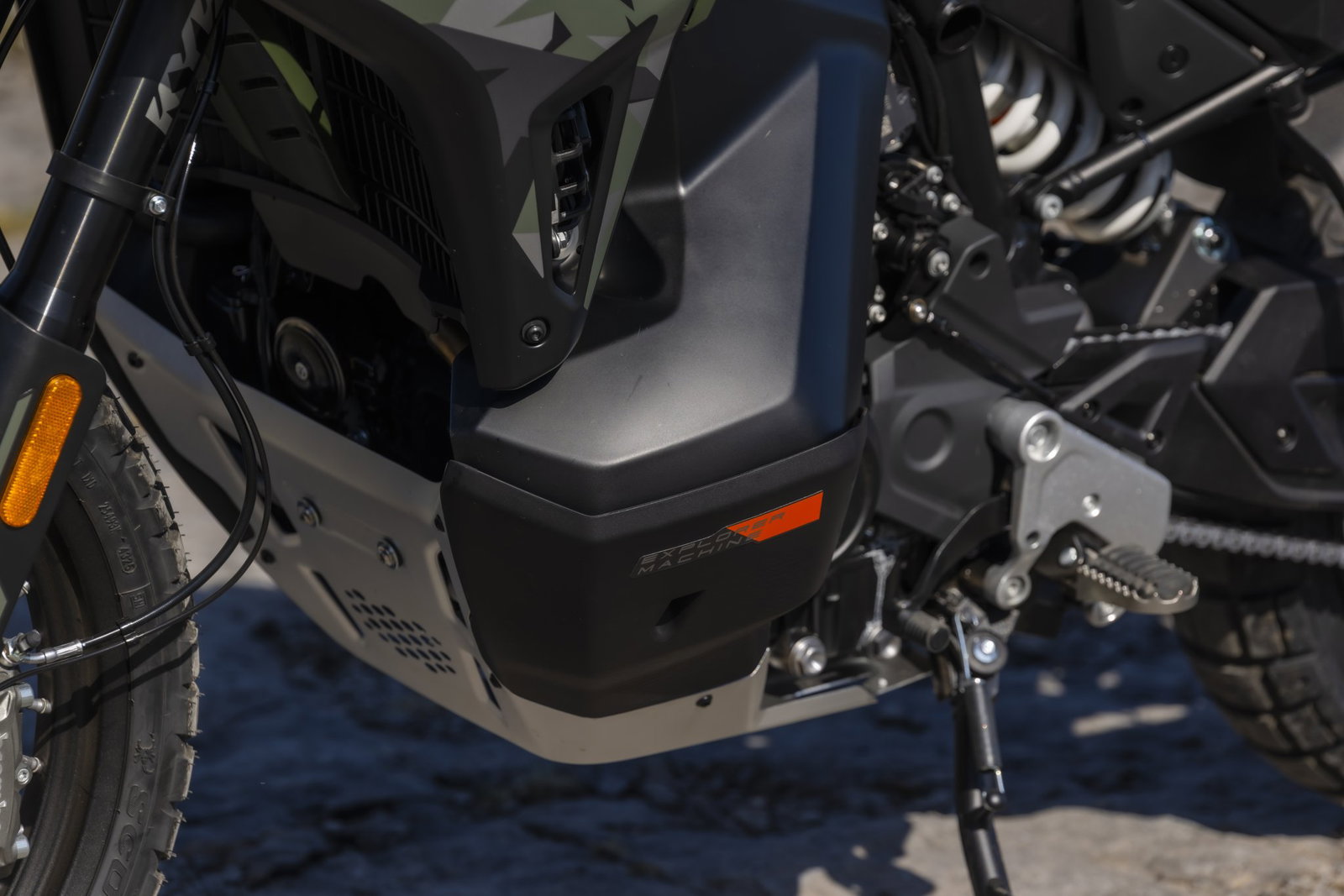 the engine of the CFMoto 1000MT-X