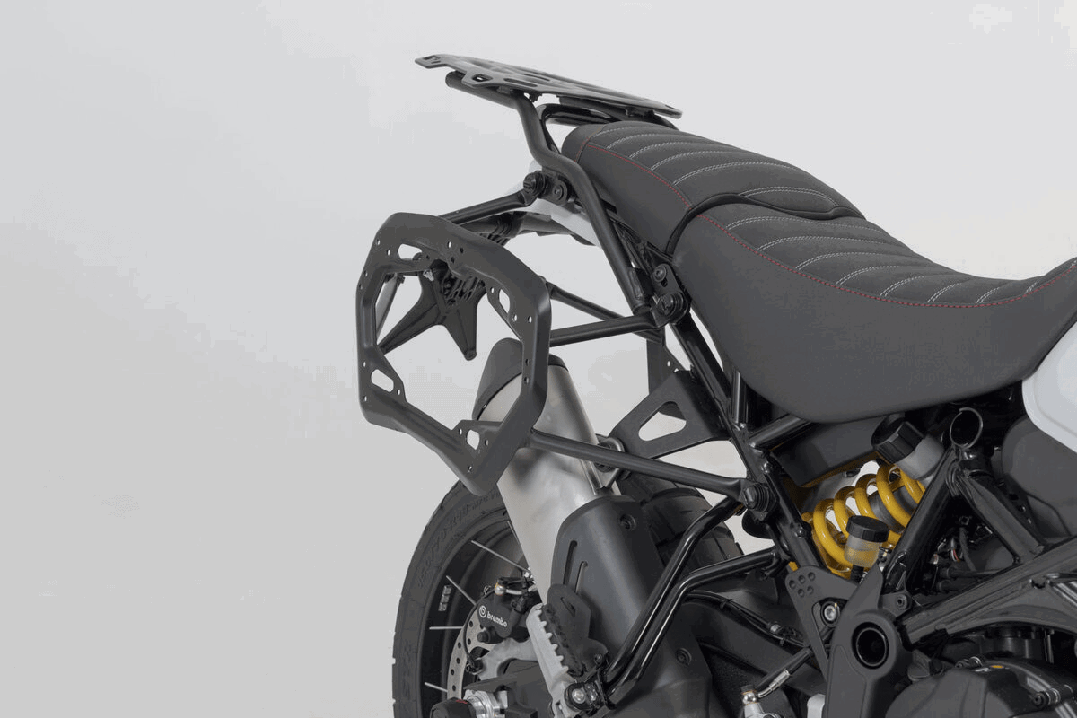 SW-Motech's Ducati DesertX luggage mounts.