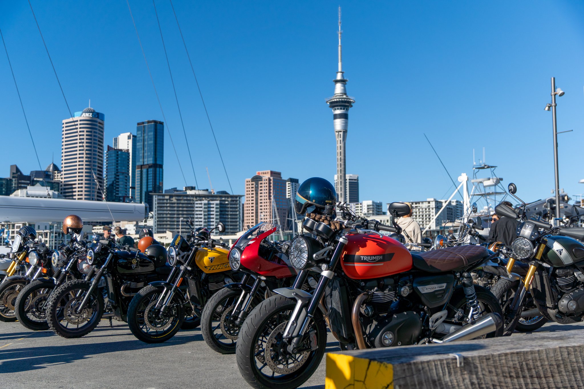 Triumph motorcycles in New Zealand for the 2026 DGR event.