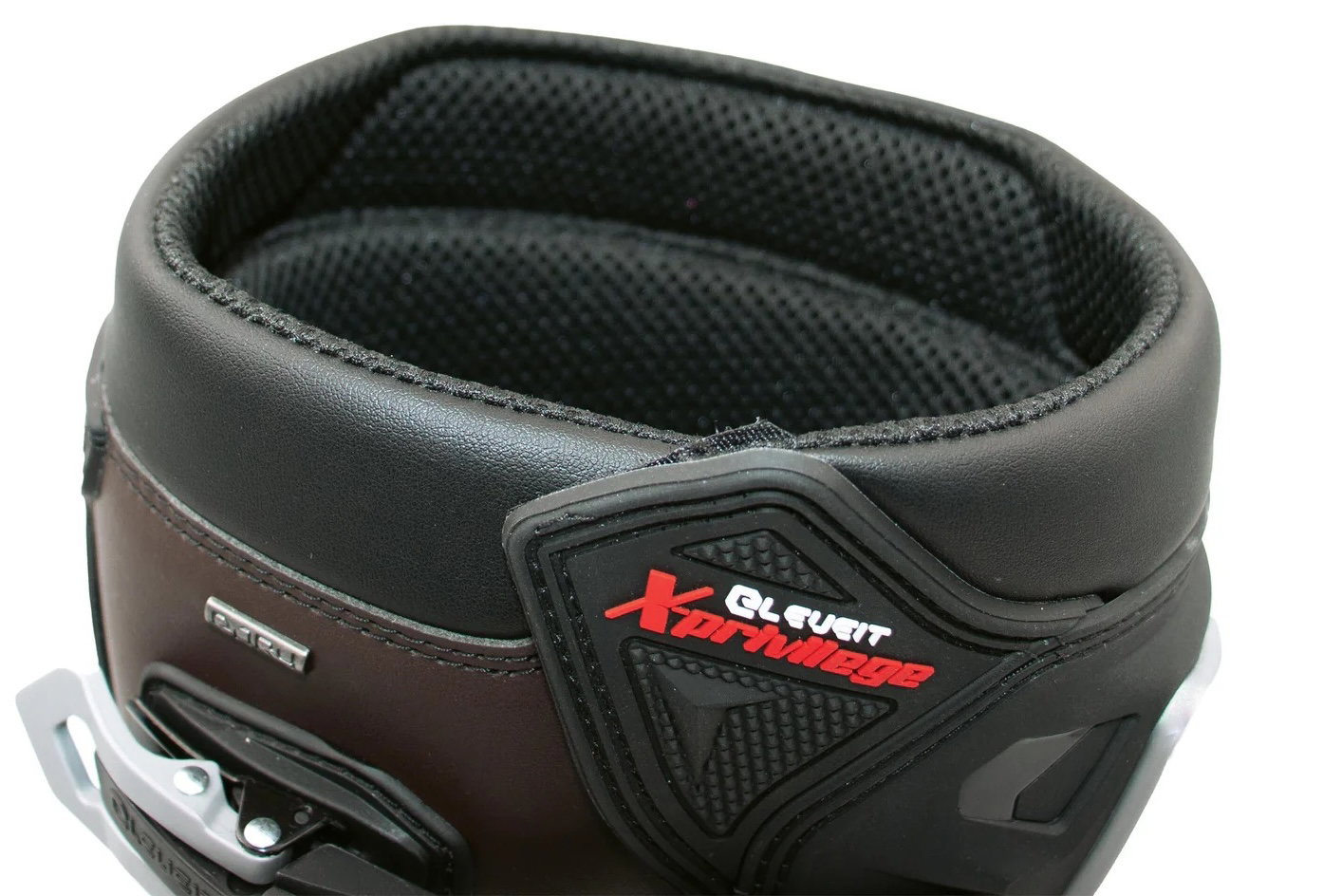 The raised section of Velcro