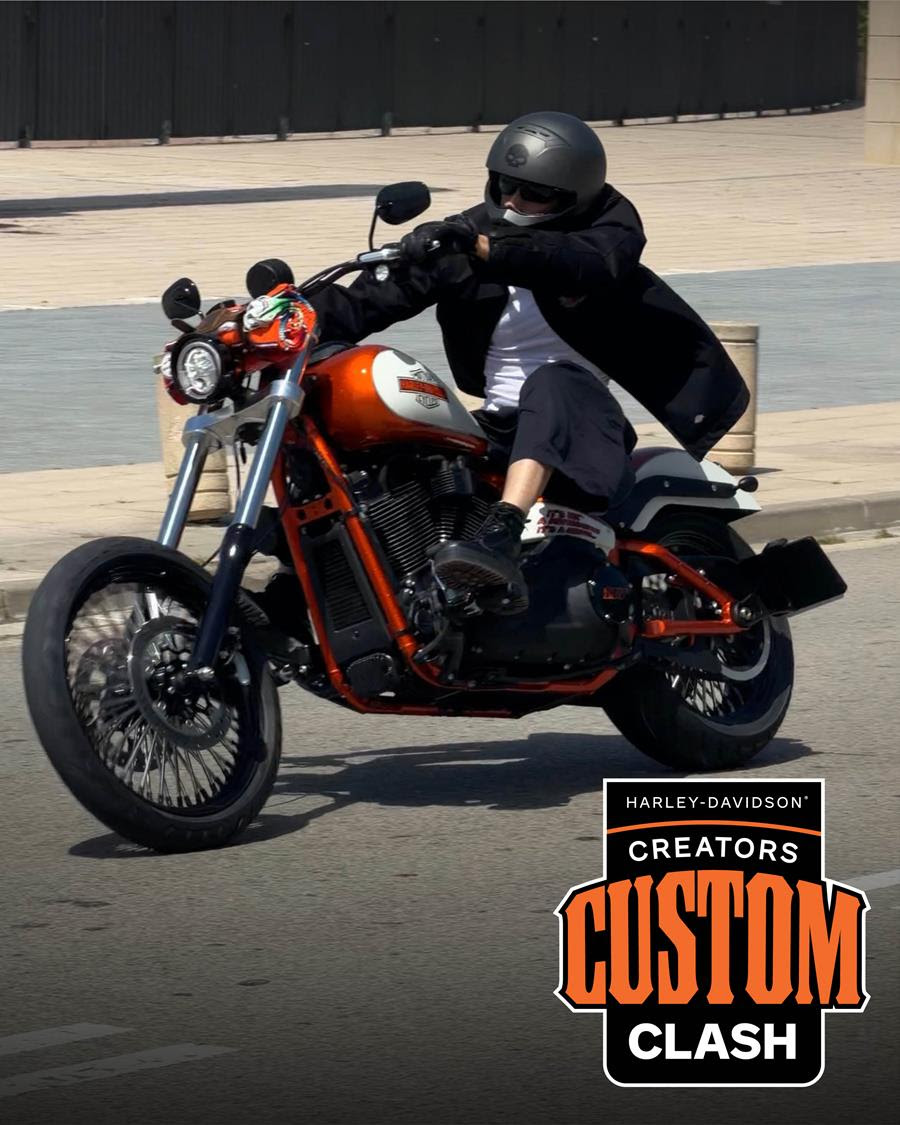 A custom Harley-Davidson