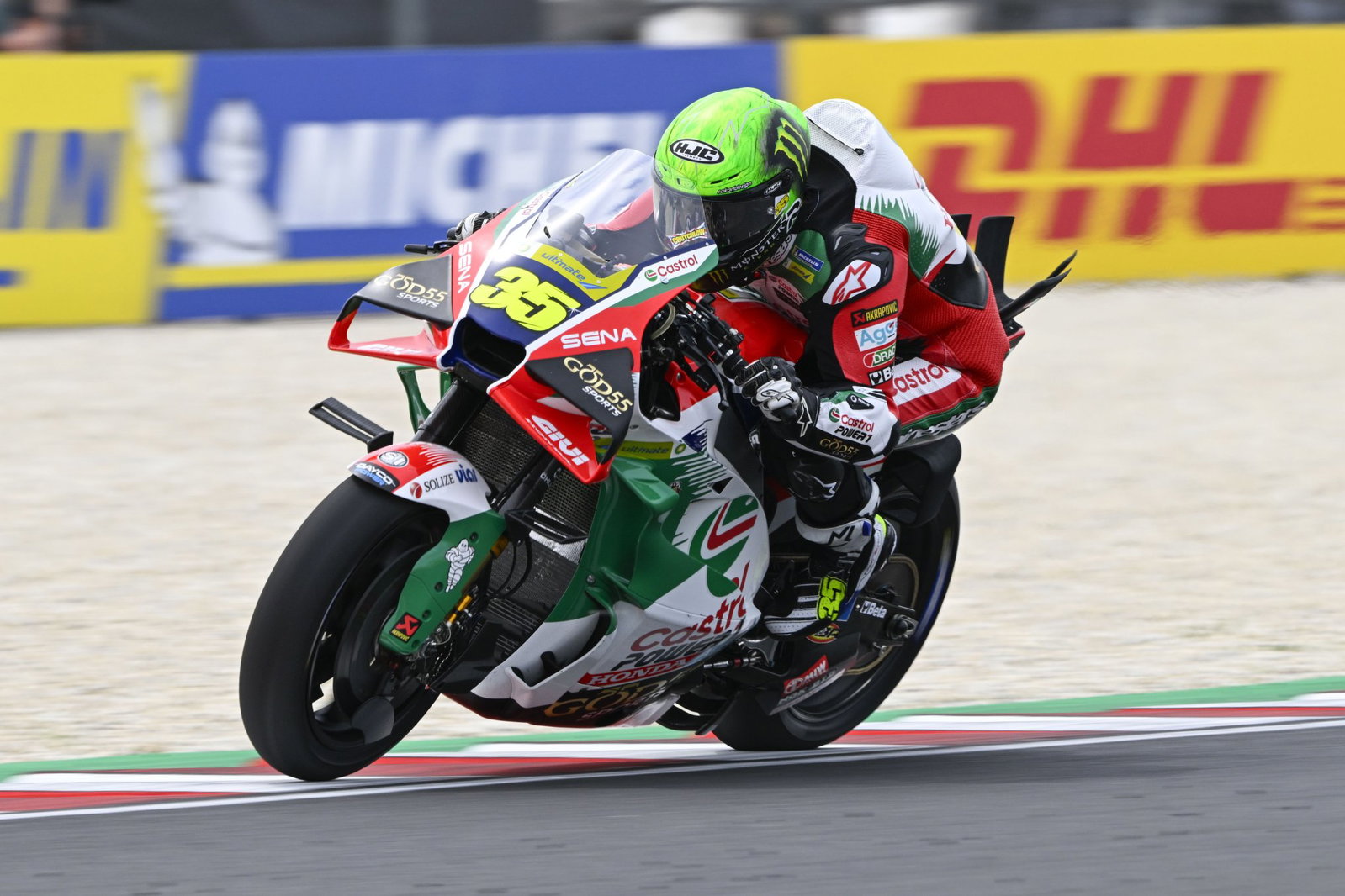 Cal Crutchlow riding the LCR Honda. Credit: Gold and Goose.