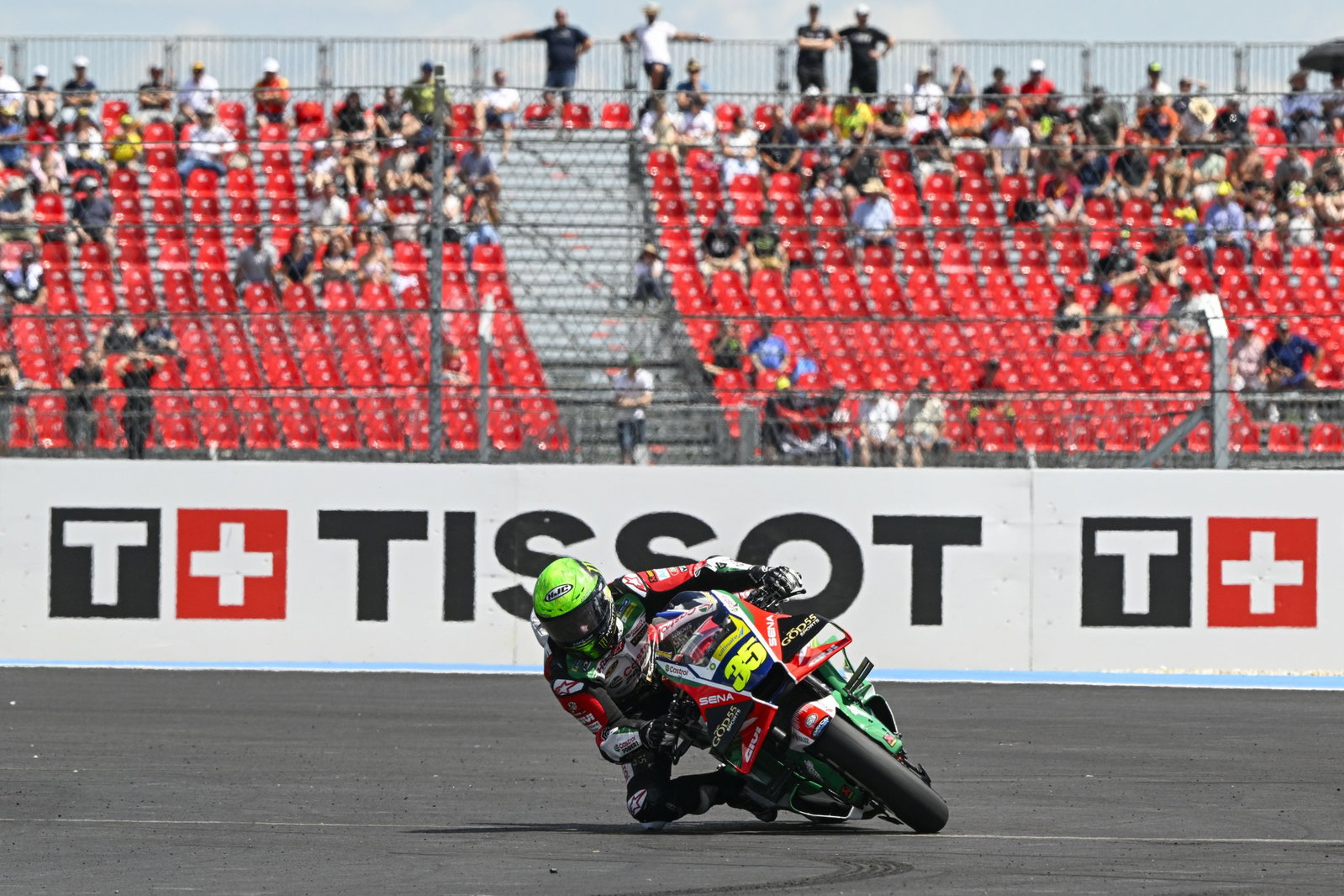 Cal Crutchlow at Balaton Park. Credit: Gold and Goose.