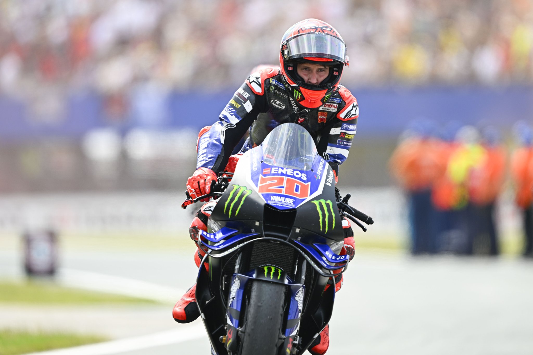Fabio Quartararo riding the Yamaha M1. Credit: Gold and Goose.