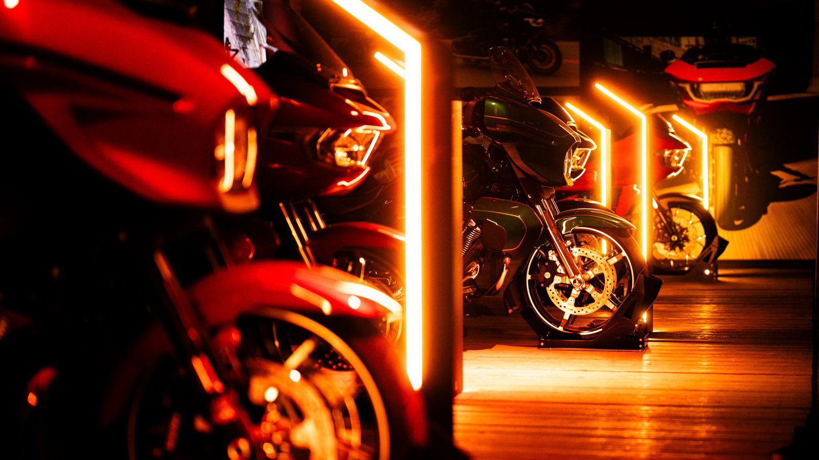 Harley-Davidson motorcycles. 