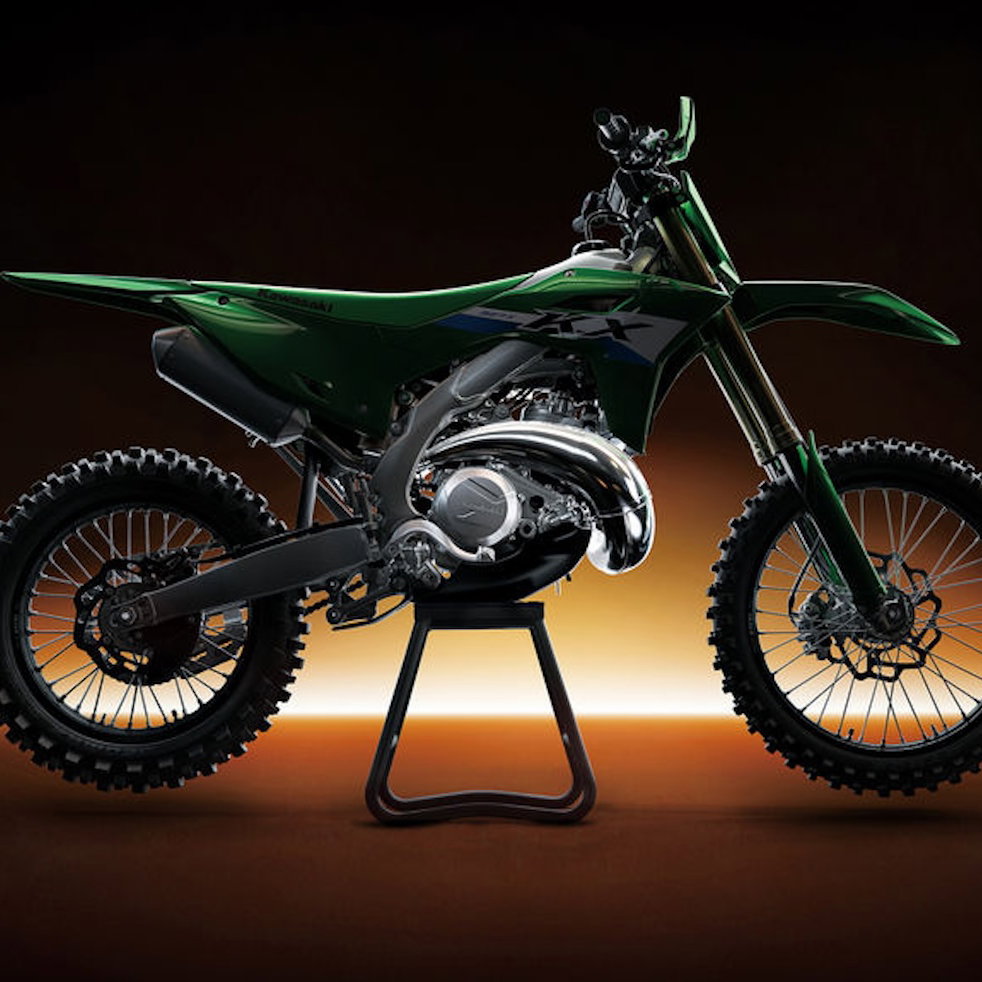 The Kawasaki KX327 MX bike