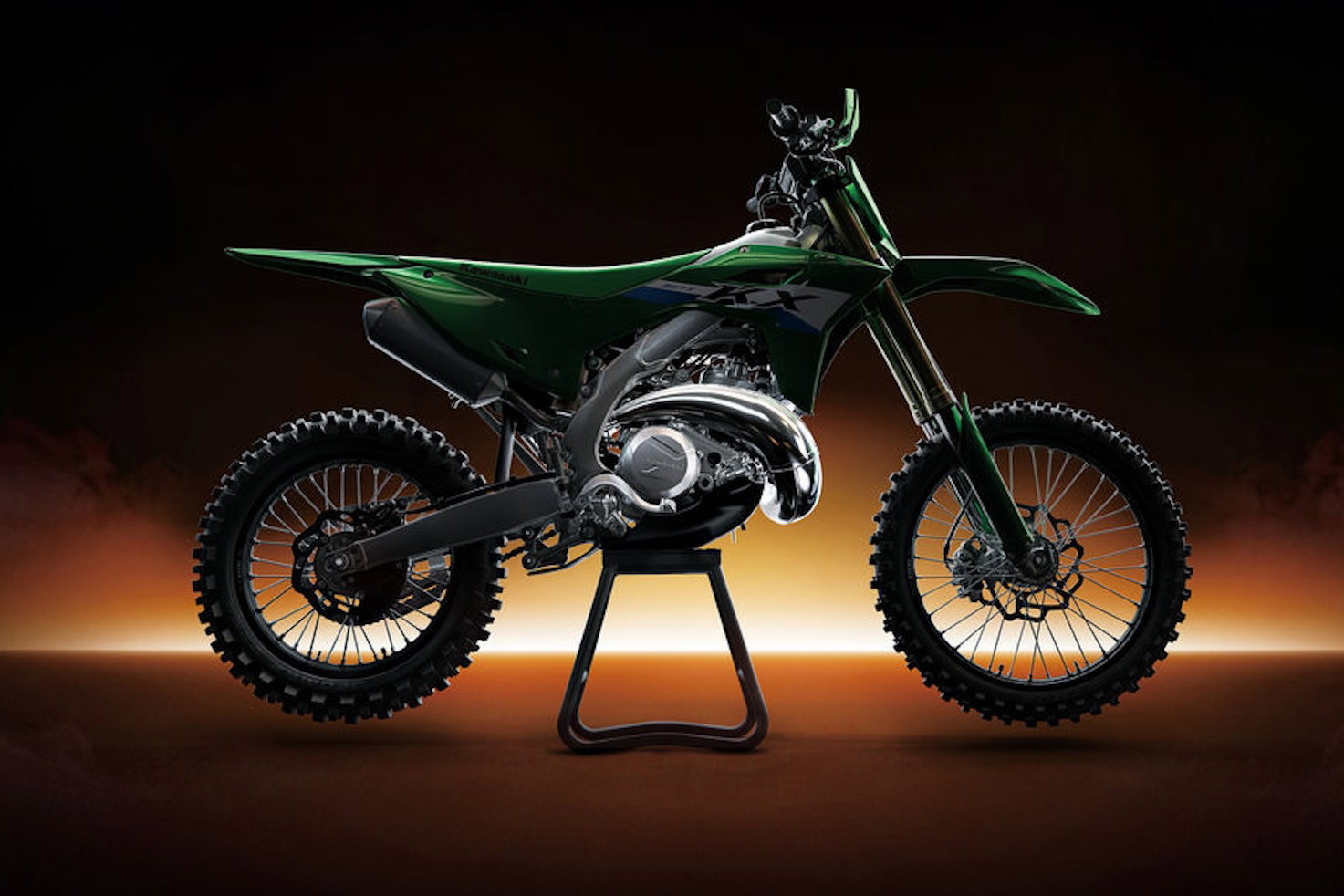The Kawasaki KX327 MX bike