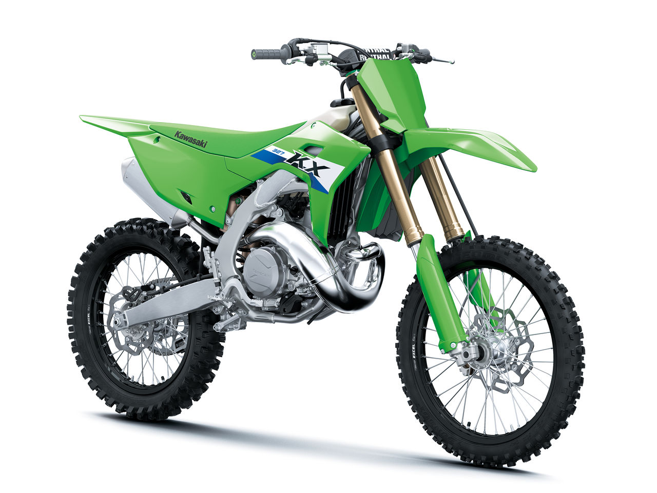 The Kawasaki KX327X enduro bike