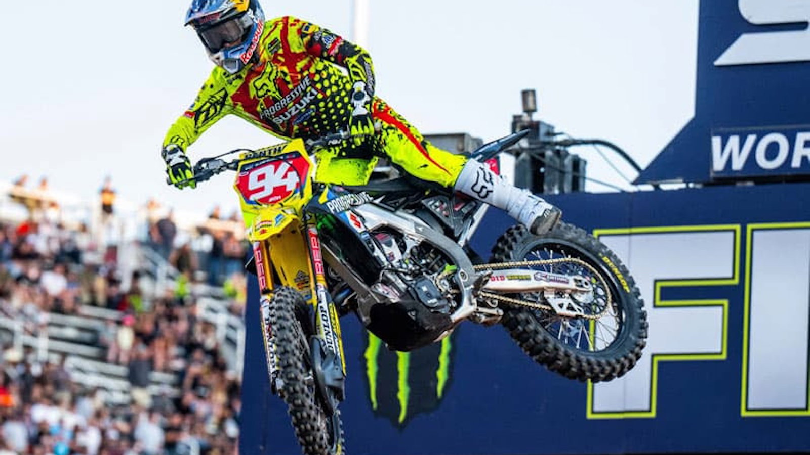Ken Roczen riding in AMA Supercross