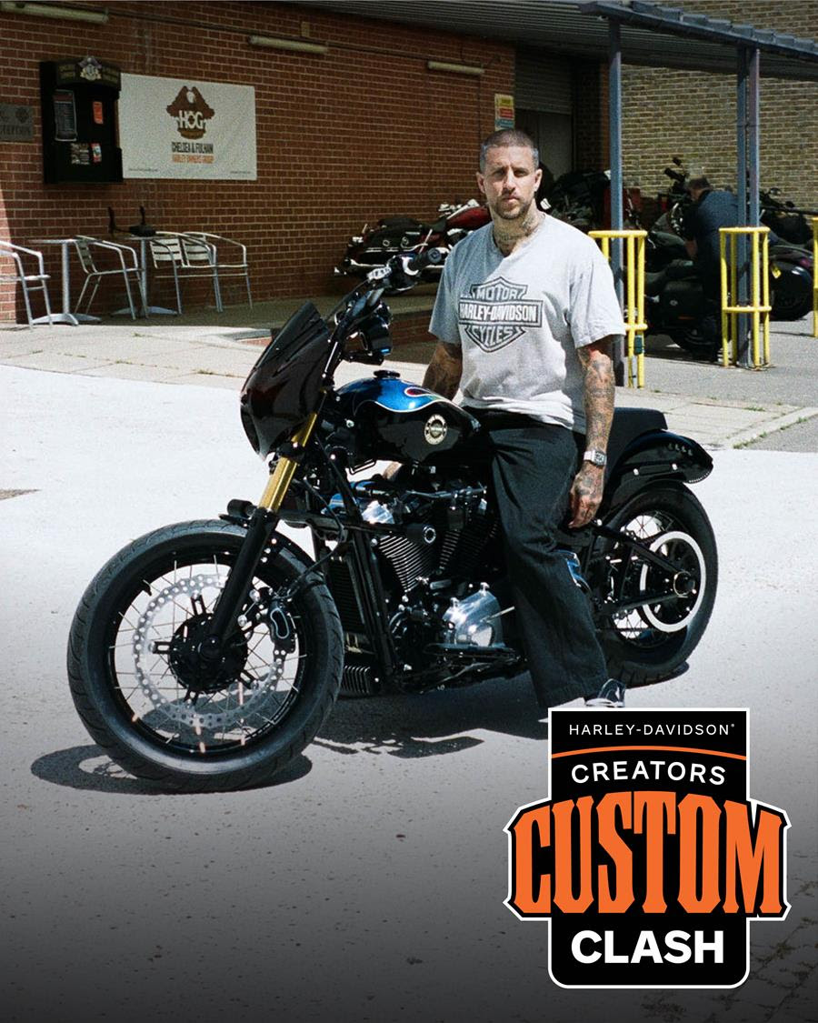 A custom Harley-Davidson