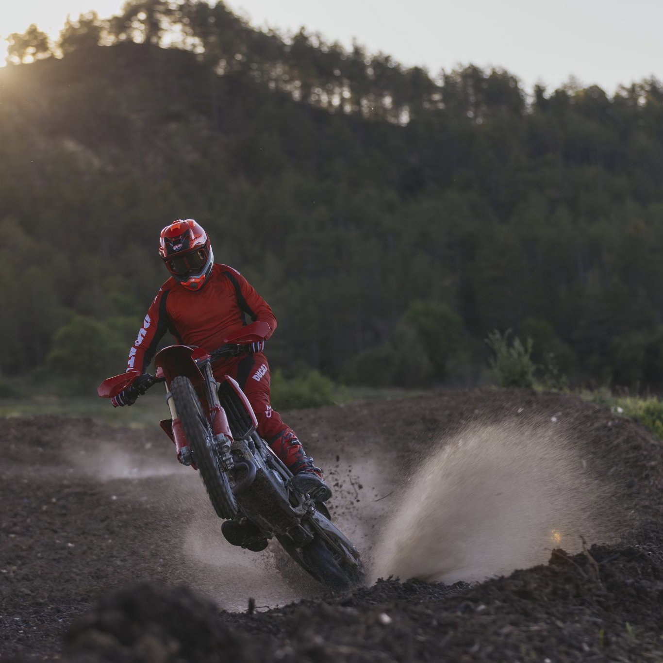 the Ducati Desmo450 EDS - riding