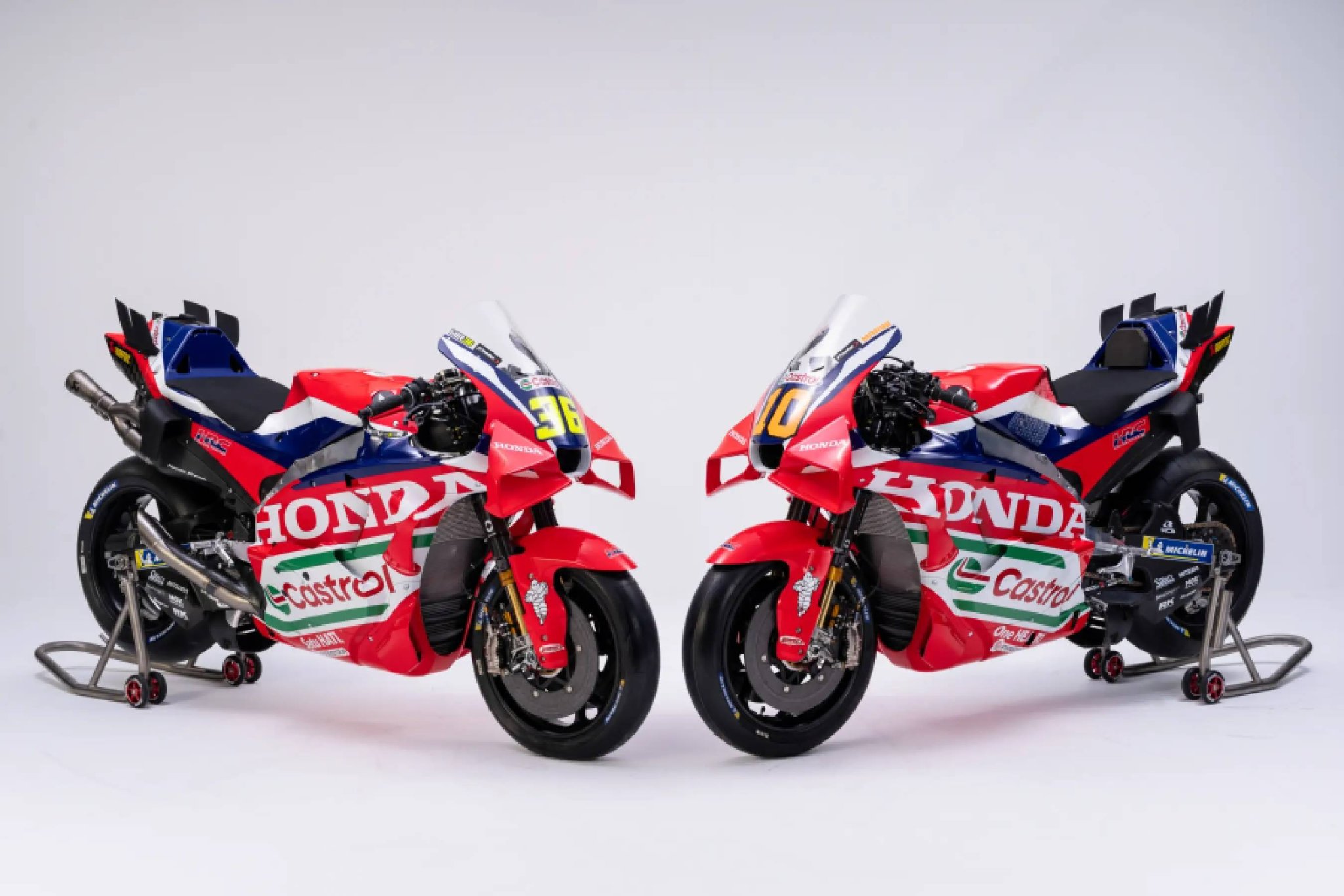 Honda RC213V MotoGP bikes.