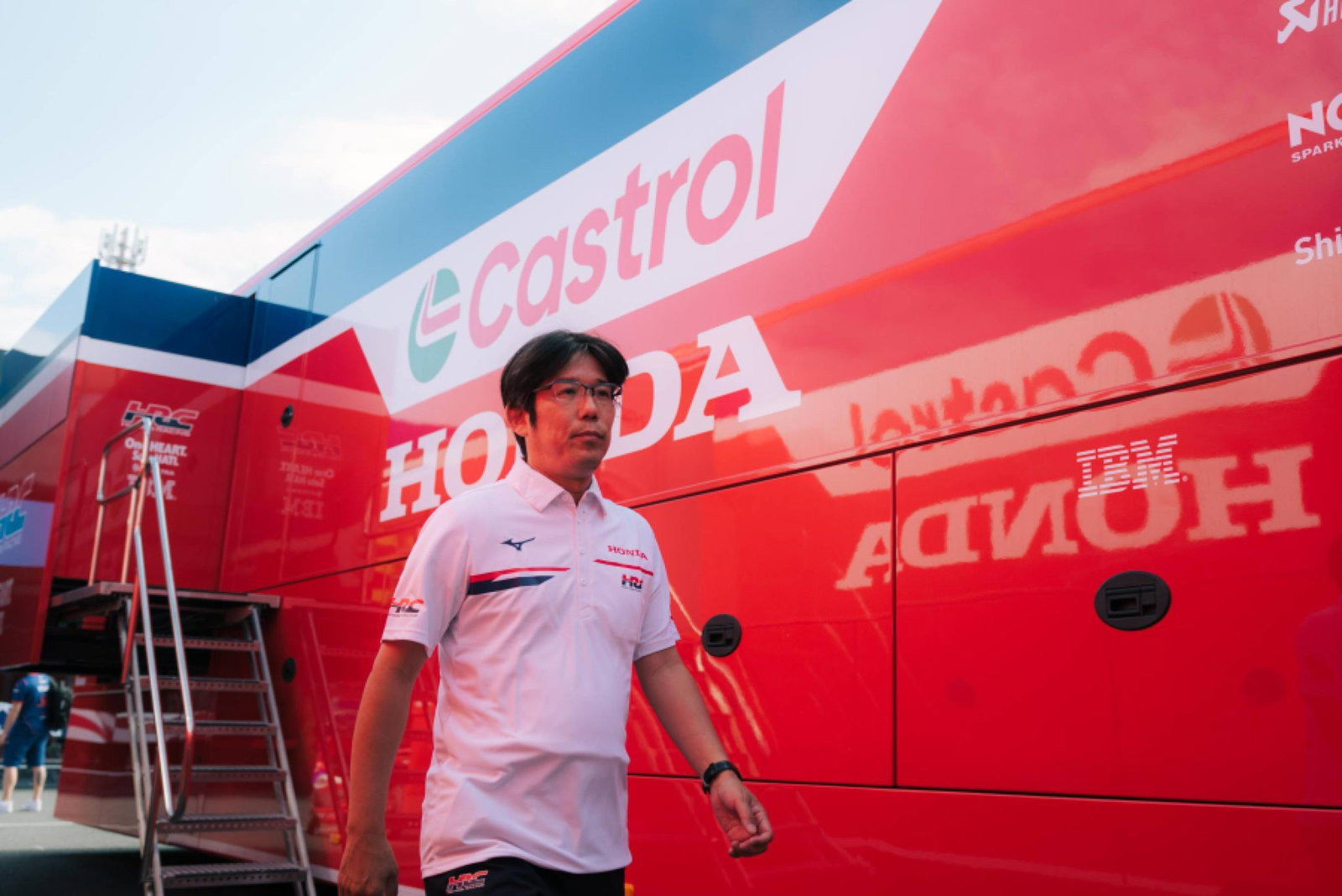 Mikihiko Kawase in the MotoGP paddock.