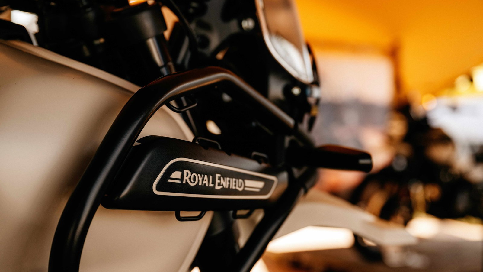 Royal Enfield badge on a Himalayan 450.