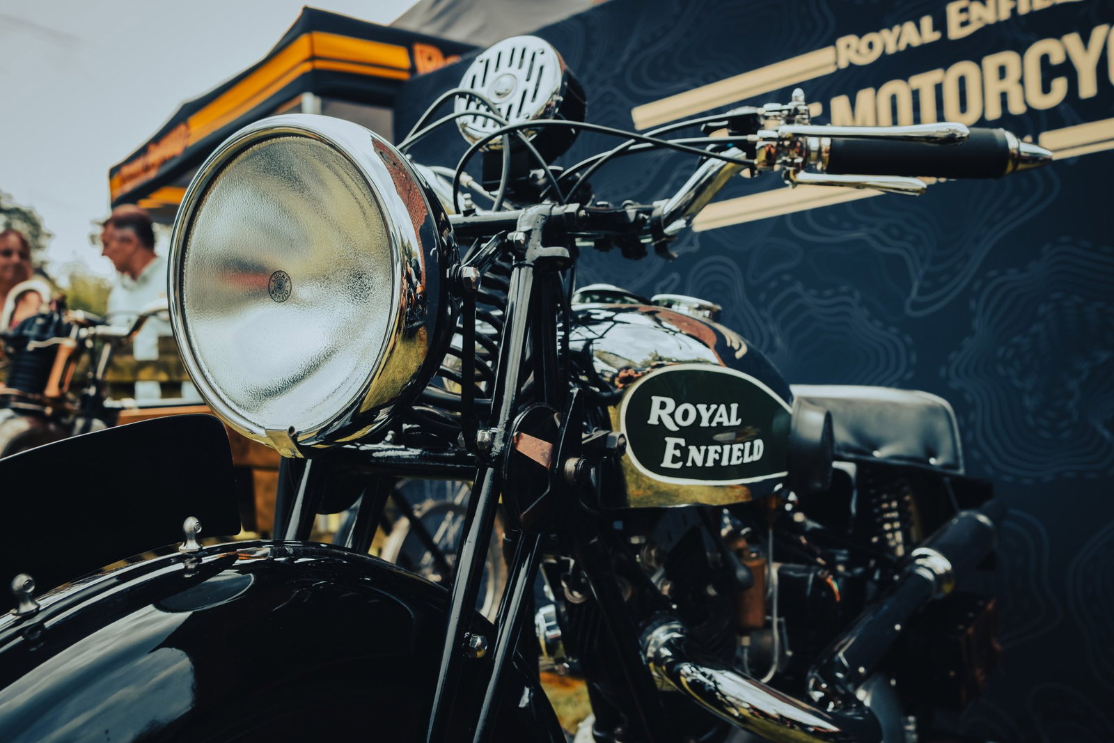 A Royal Enfield display.